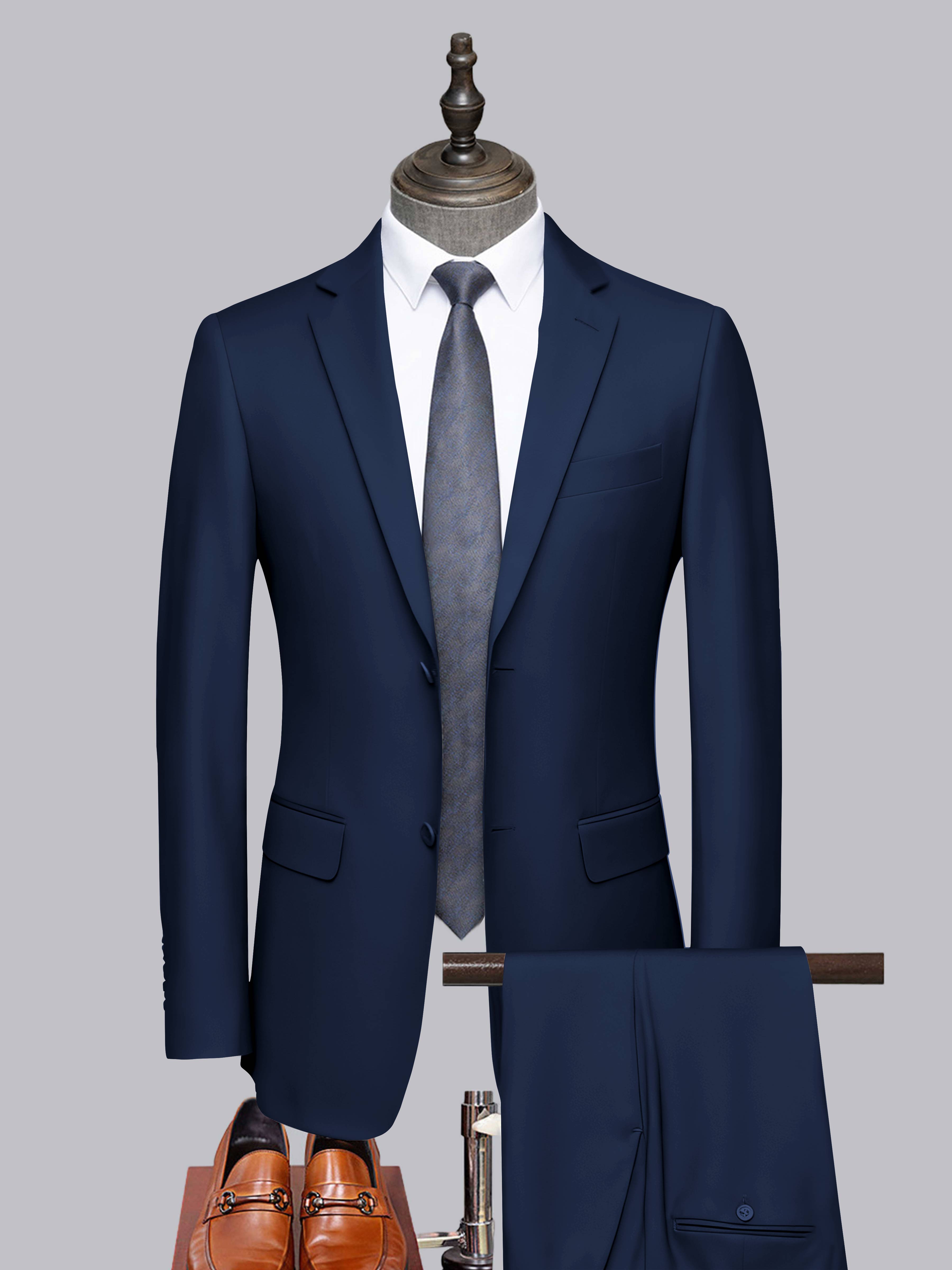 Men's Tailored Fit Two-Buttons 2 Pieces Formal Suits