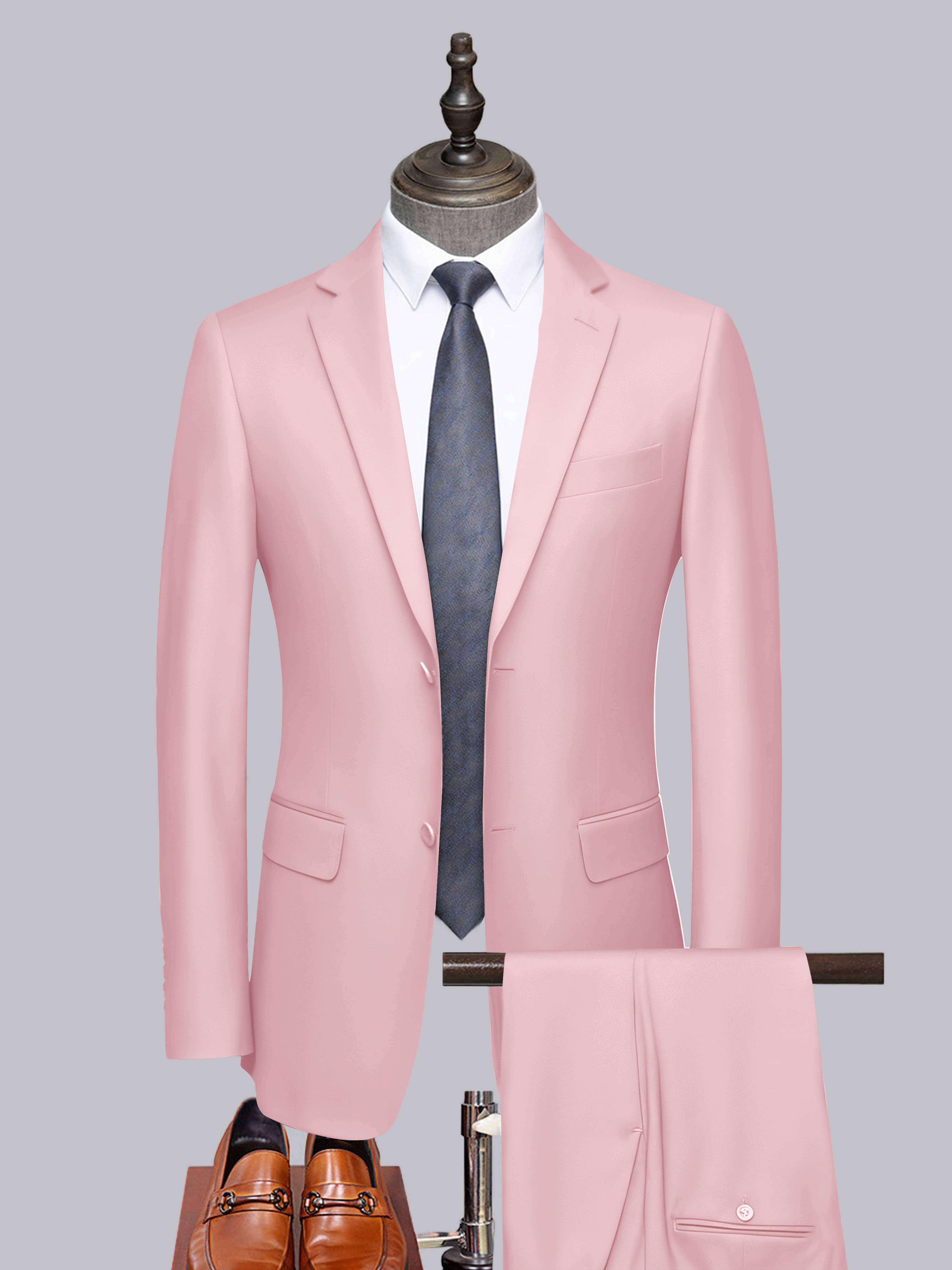 Men's Tailored Fit Two-Buttons 2 Pieces Formal Suits