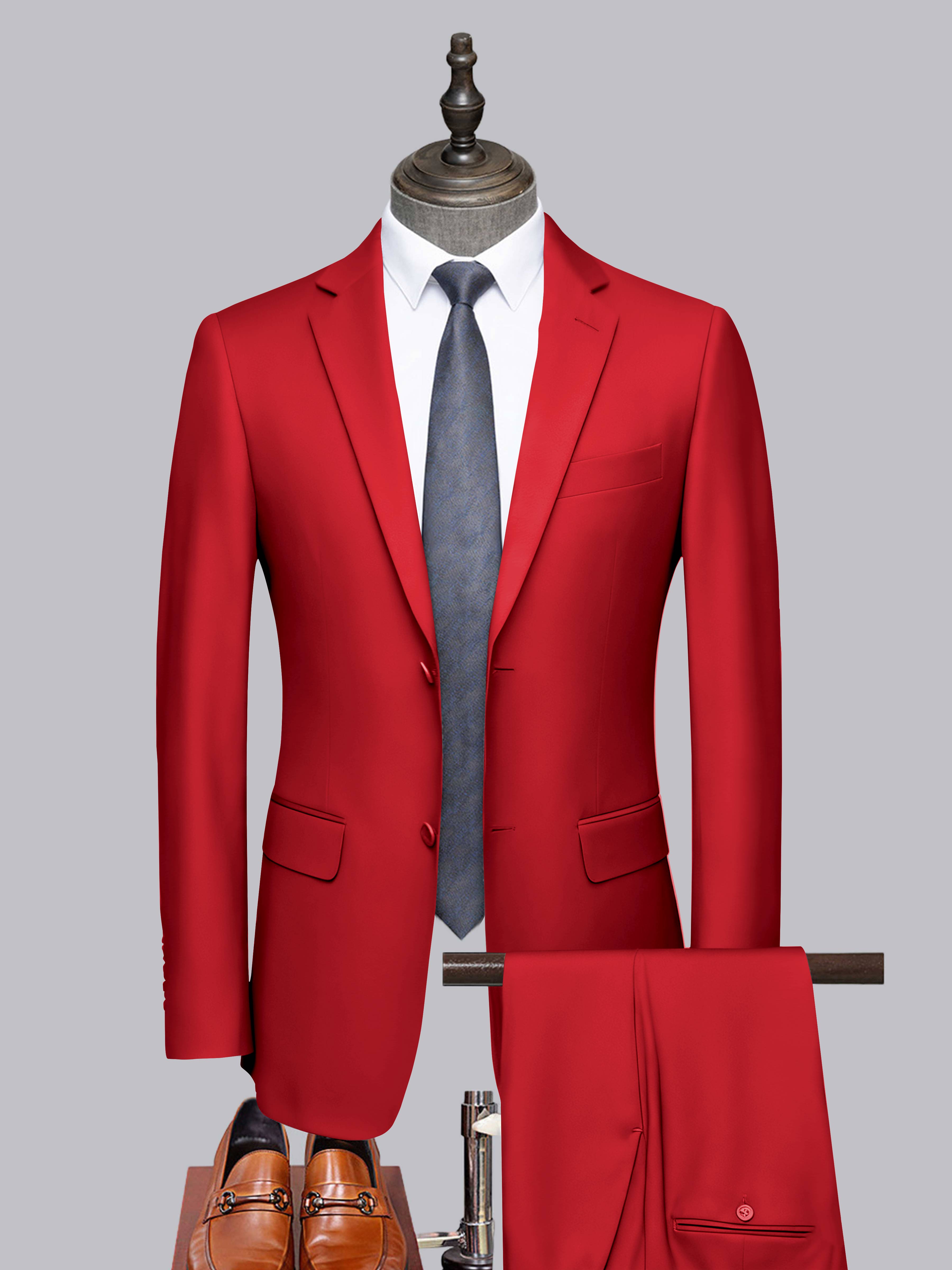 Men's Tailored Fit Two-Buttons 2 Pieces Formal Suits