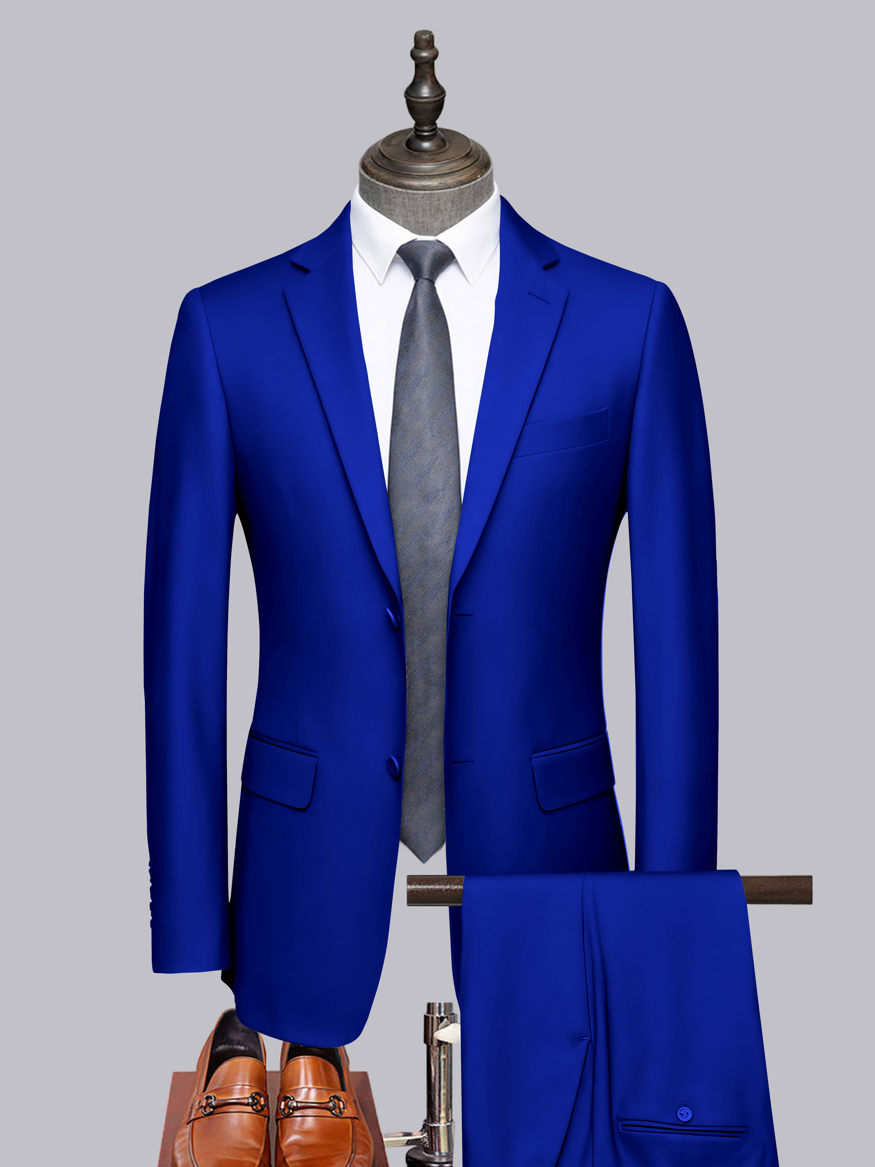 Men's Tailored Fit Two-Buttons 2 Pieces Formal Suits