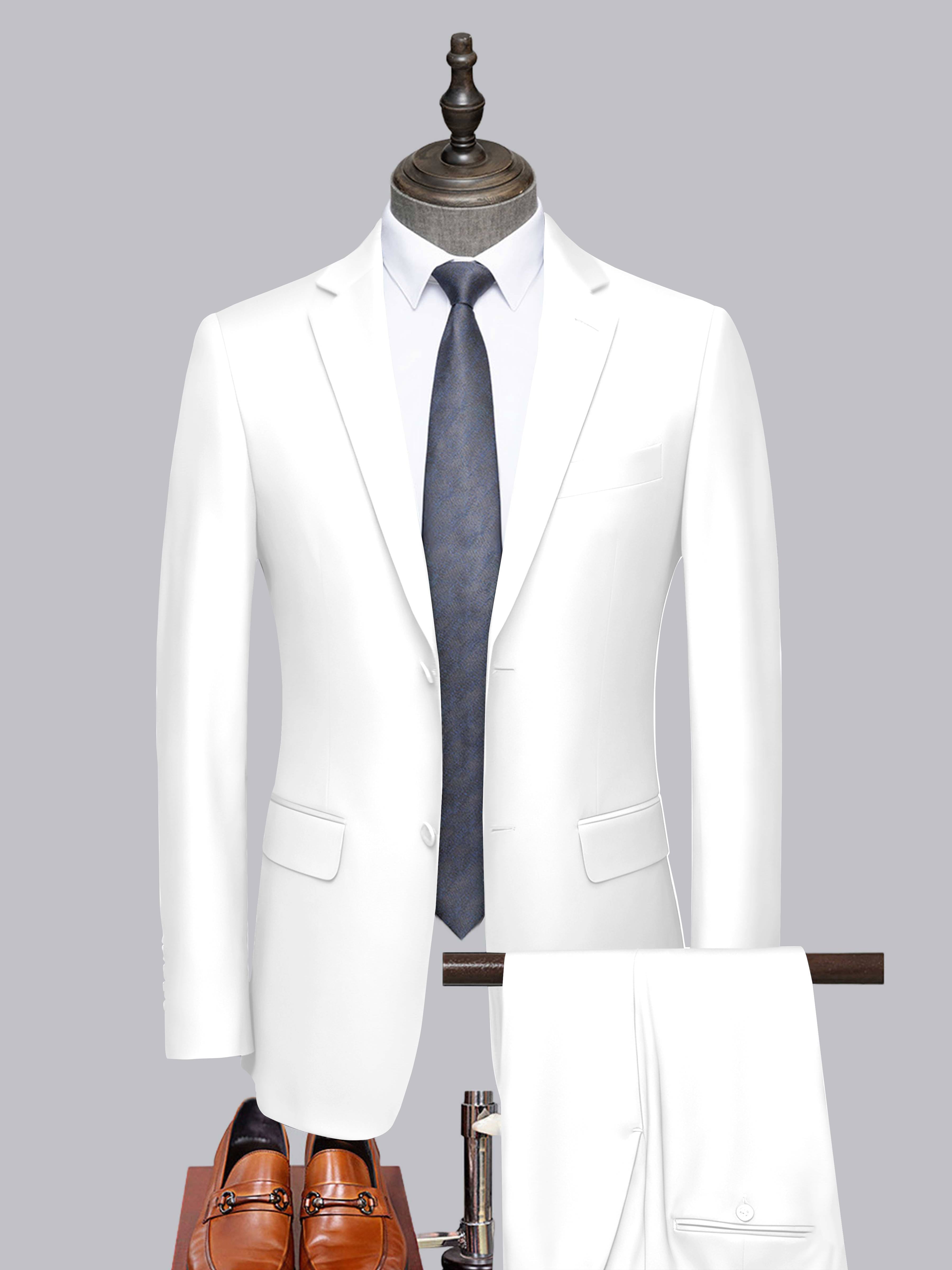 Men's Tailored Fit Two-Buttons 2 Pieces Formal Suits