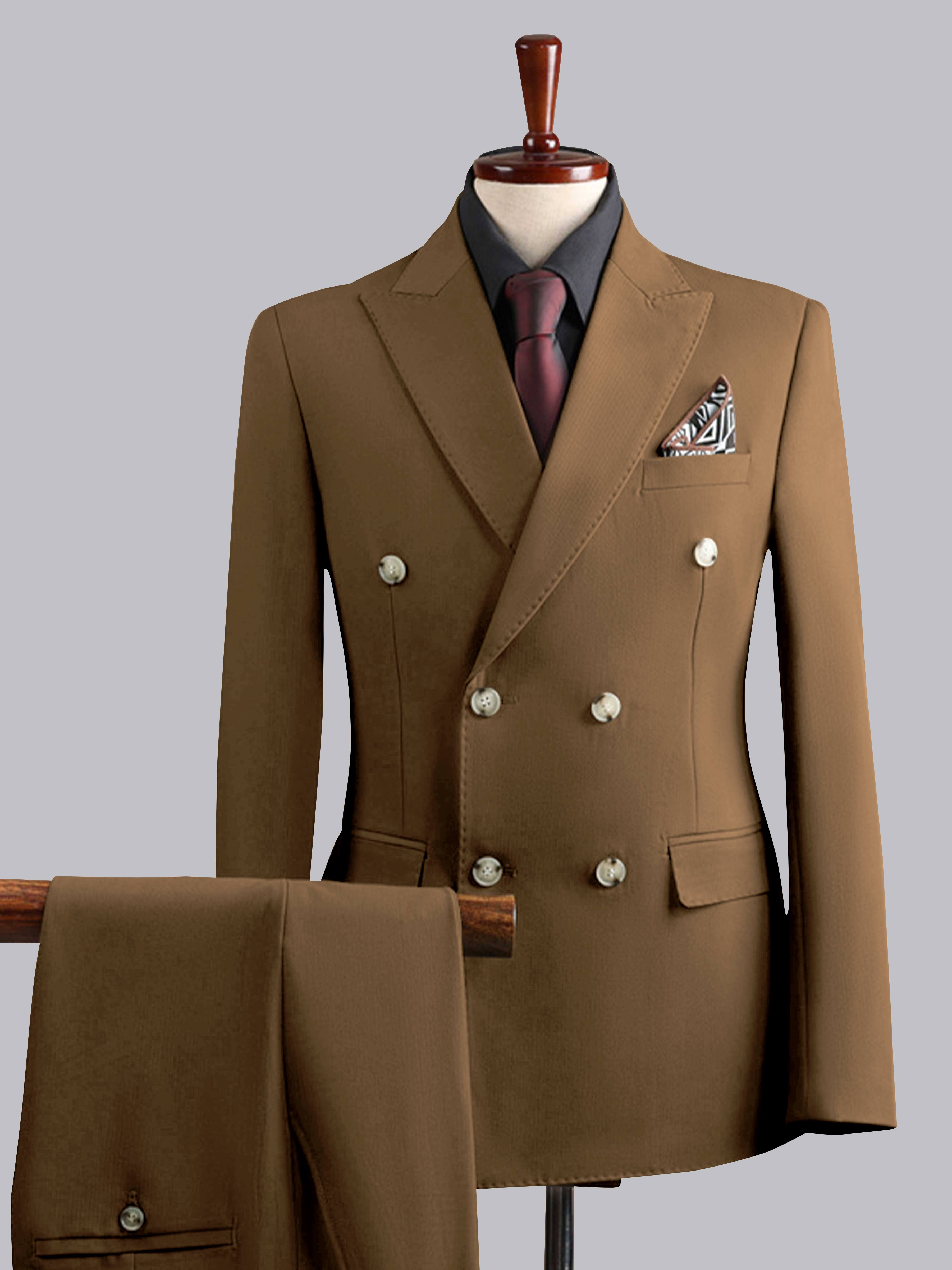 Modern Men's Tailored Fit Double Breasted 3 Pieces Wedding Suits