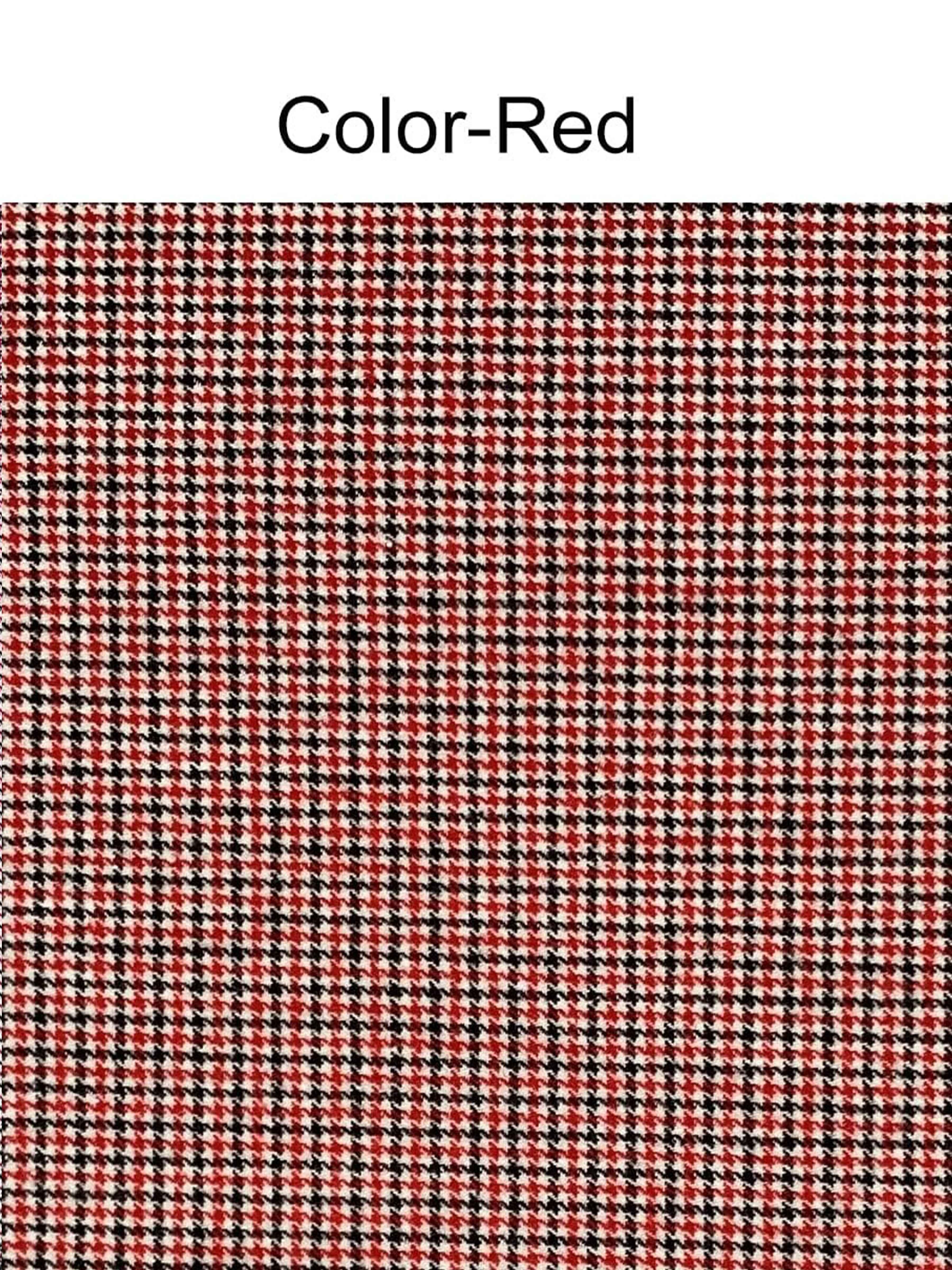 3 Pieces Men's Houndstooth Notch Lapel Two Buttons Suit