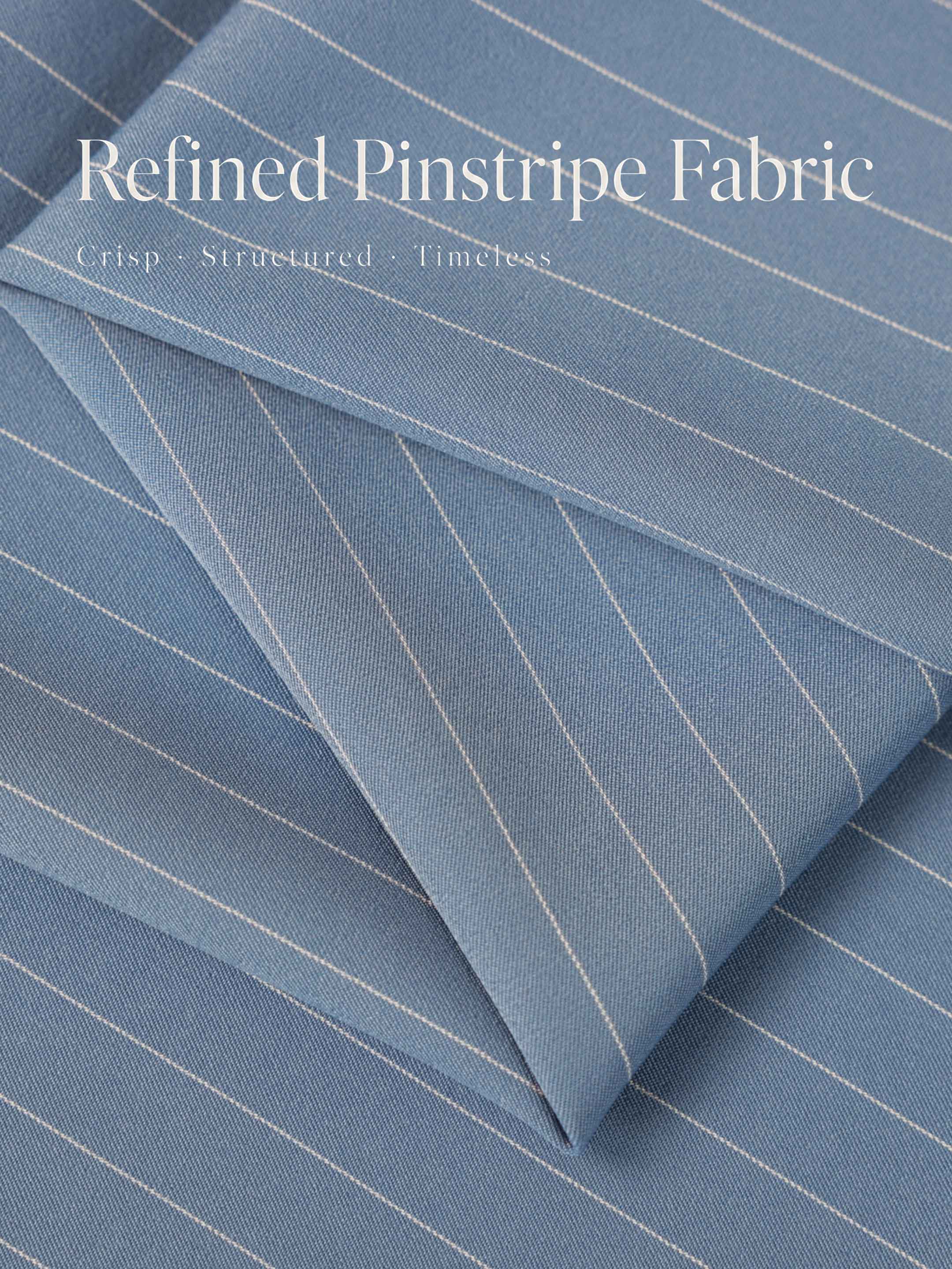 Chic Men's One Button Pinstripe 3 Pieces Suits For Prom & Wedding