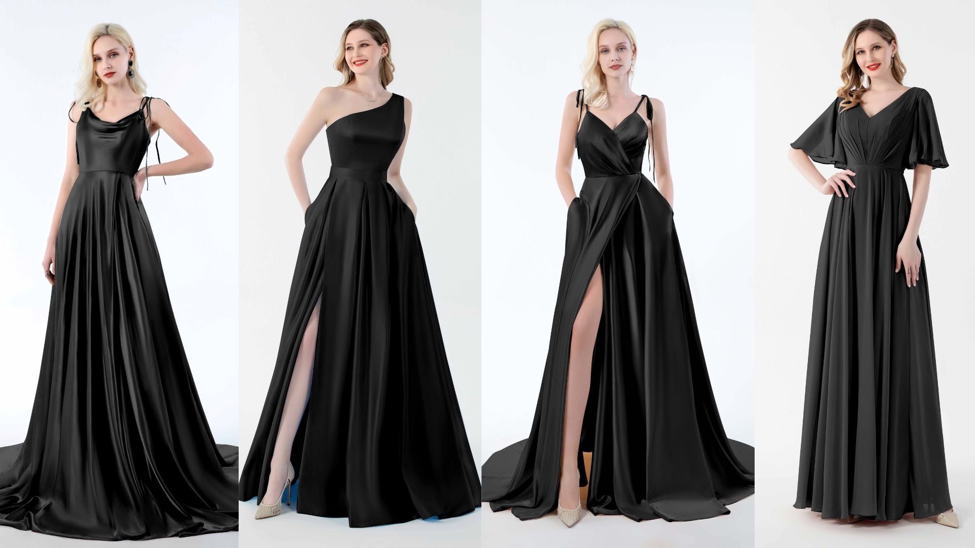 Best Black Bridal Party Dresses for a Classic Look