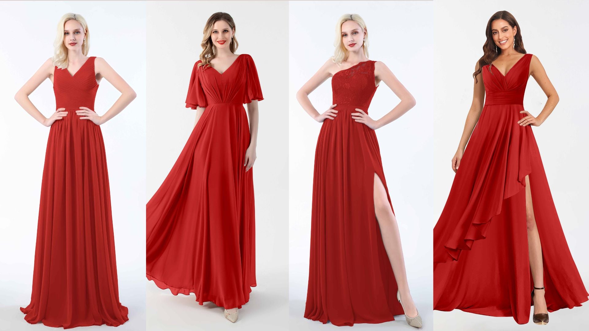 Dare to Be Different: Red Bridesmaid Dresses for Every Seasonal Event!