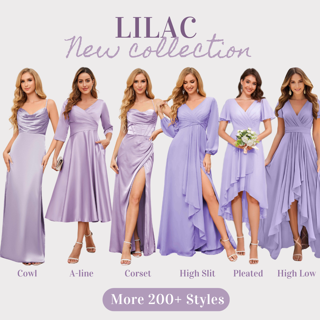 lilac bridesmaid dresses