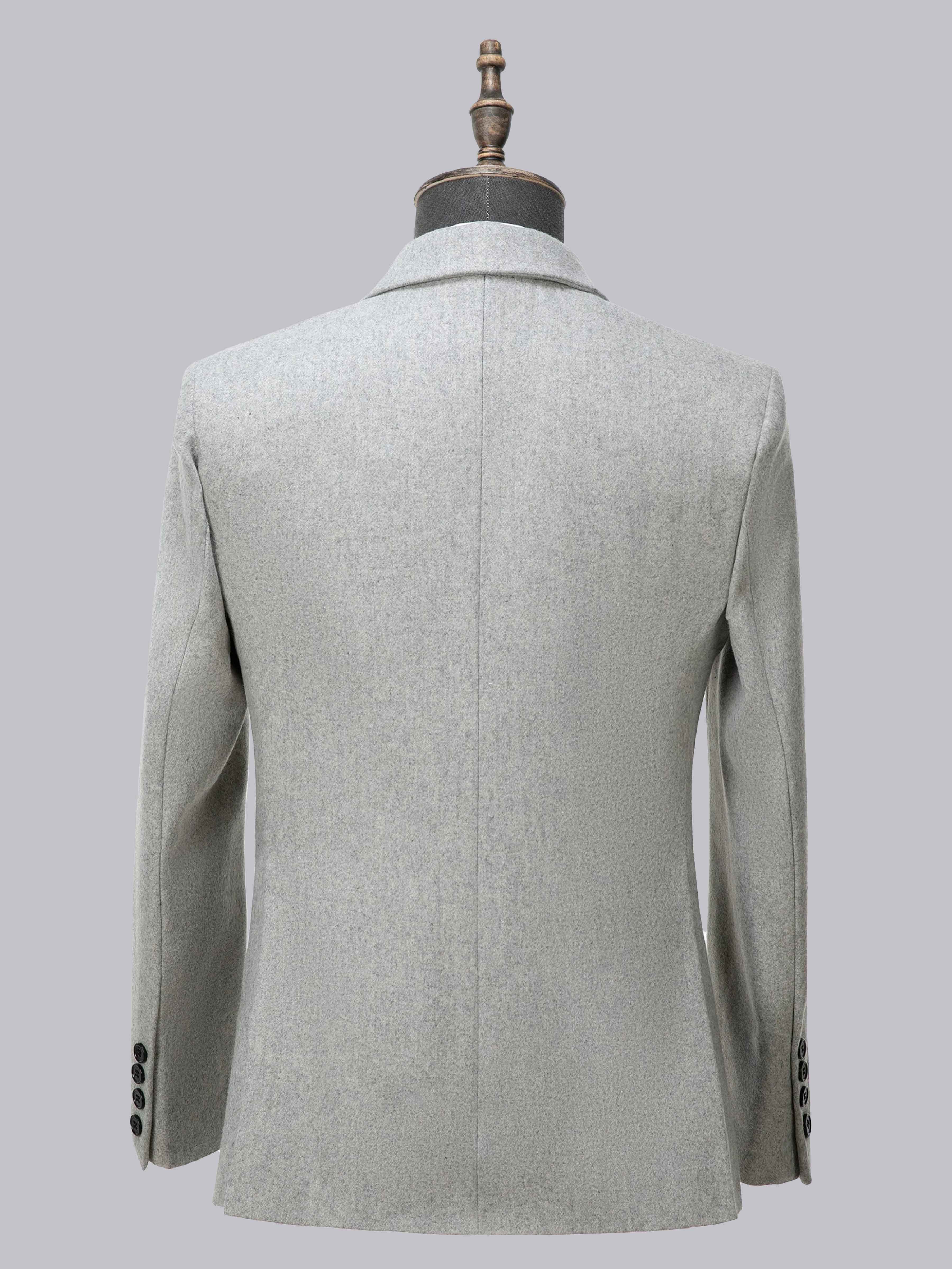Timeless Woolen Men's Double Breasted Blazer
