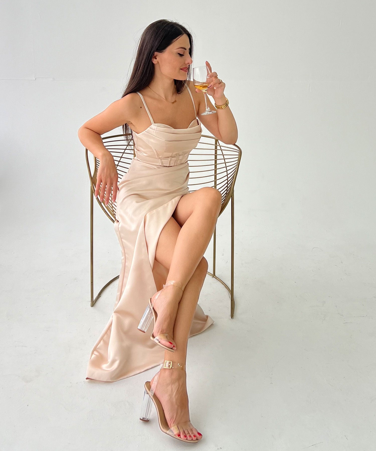madison champagne dress