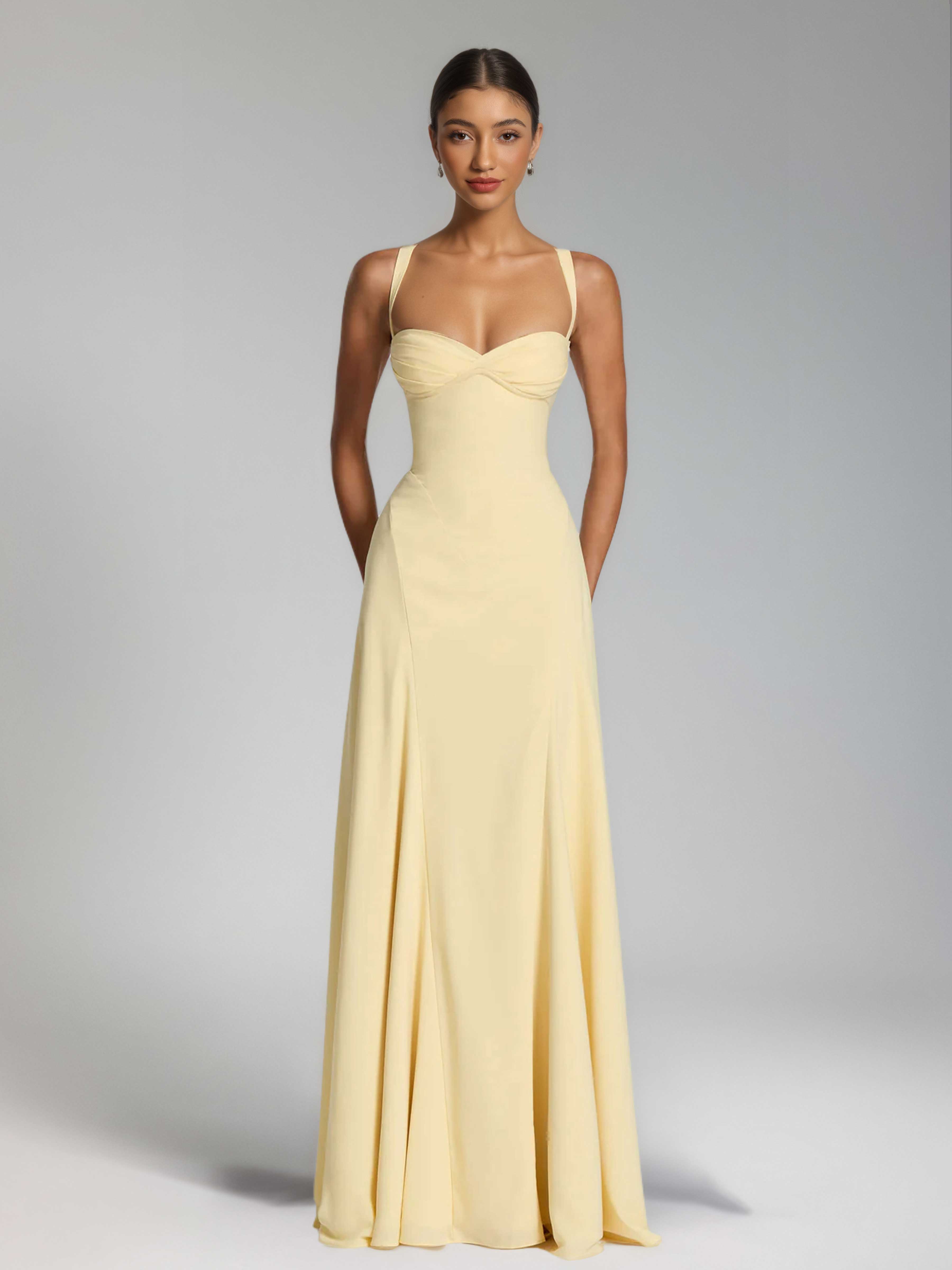 Oraelithia Gorgeous Sweetheart Long Chiffom Prom Dresses