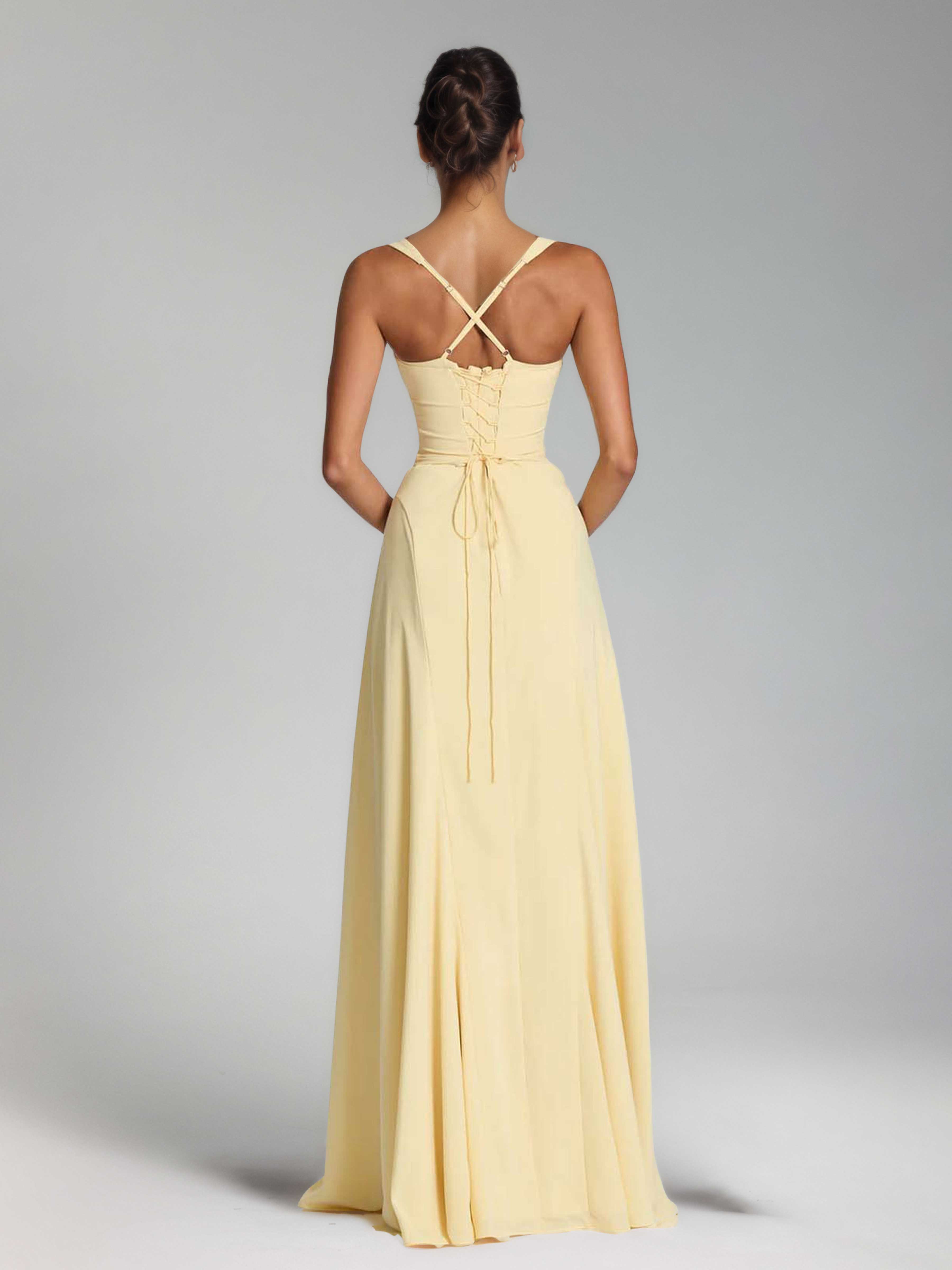 Oraelithia Gorgeous Sweetheart Long Chiffom Prom Dresses