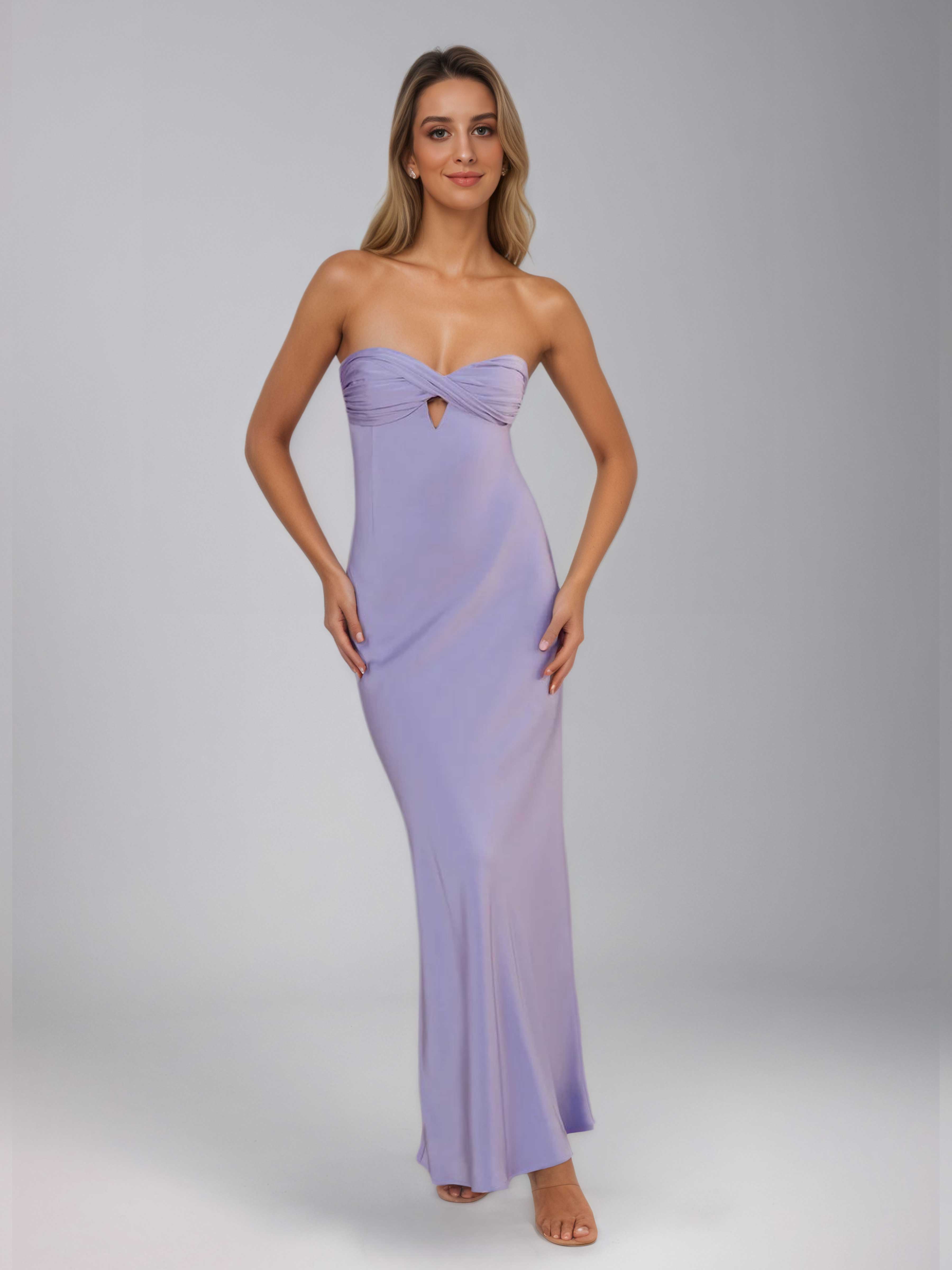 Raelithia Charming Sheath Sweetheart Long Satin Prom Dresses