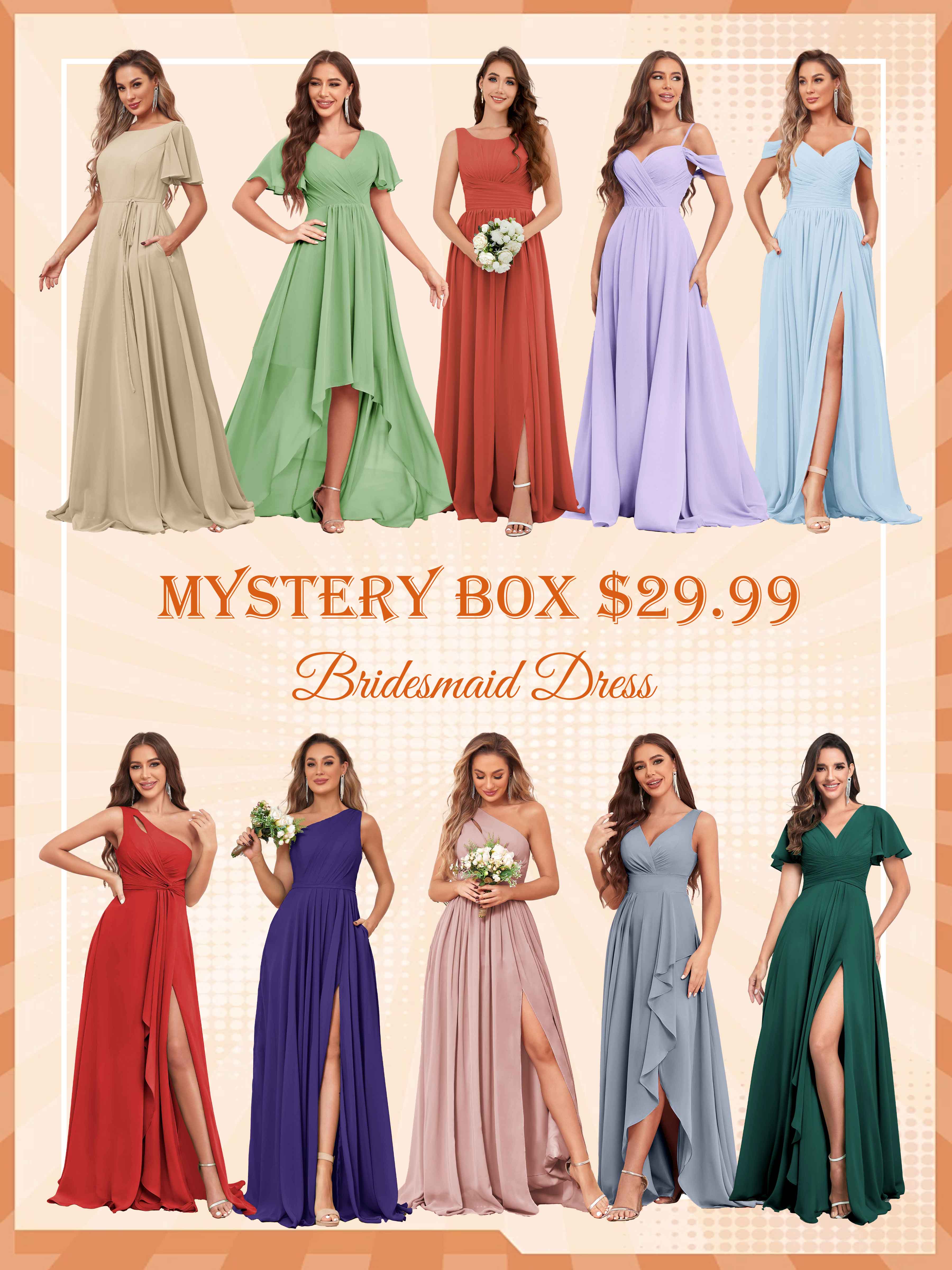 POMUYOO MYSTERY BOX of Bridesmaid Dress