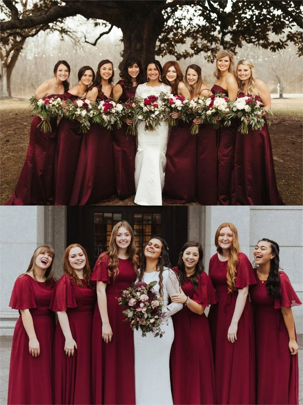 princess polly baby blue dress Maroon Bridesmaid Dress With Ruffles – iwearmystyle