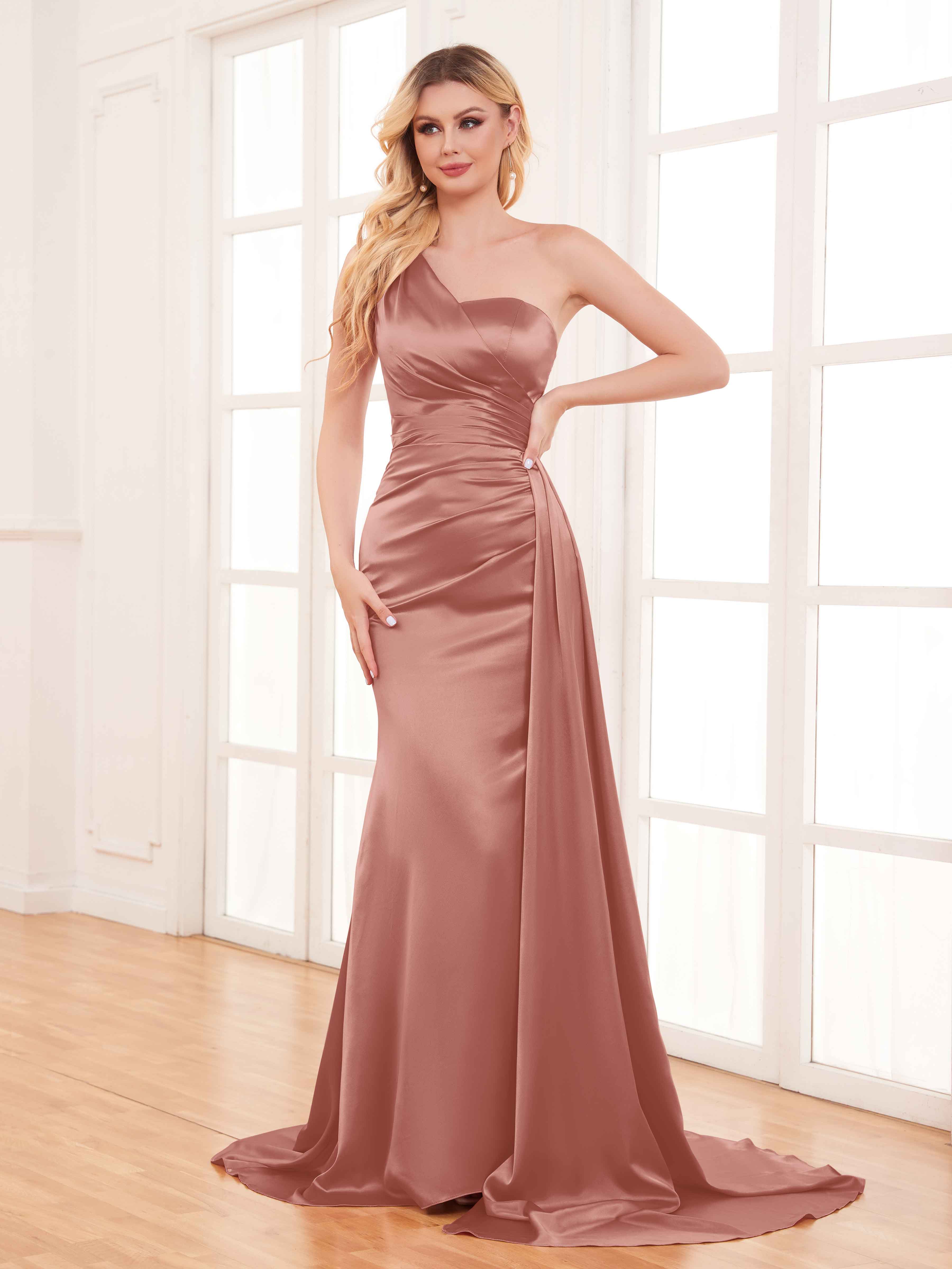 Red Gold Bridesmaid Dresses