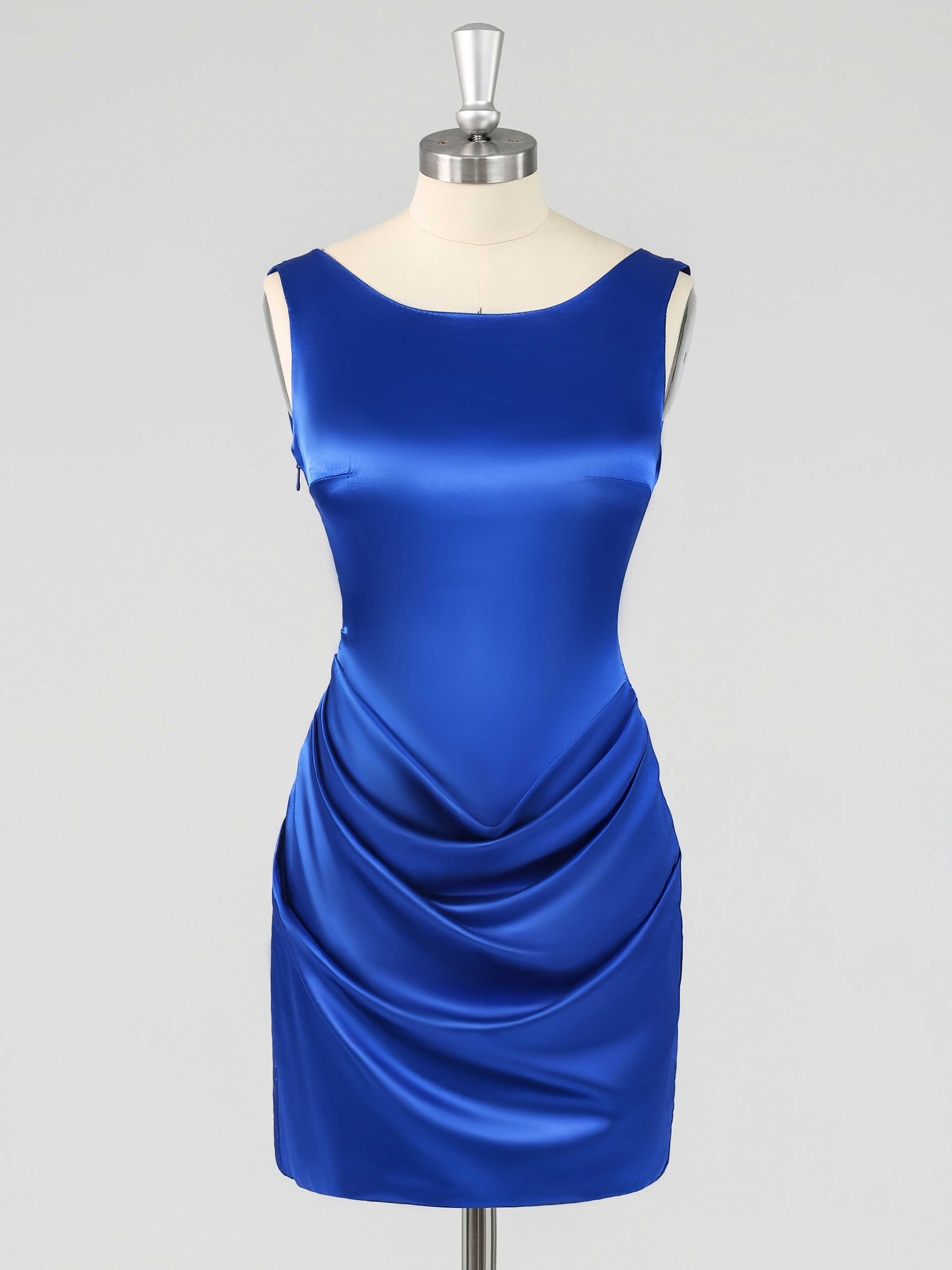 Chic Strapless Ruched Mini Cocktail Dresses