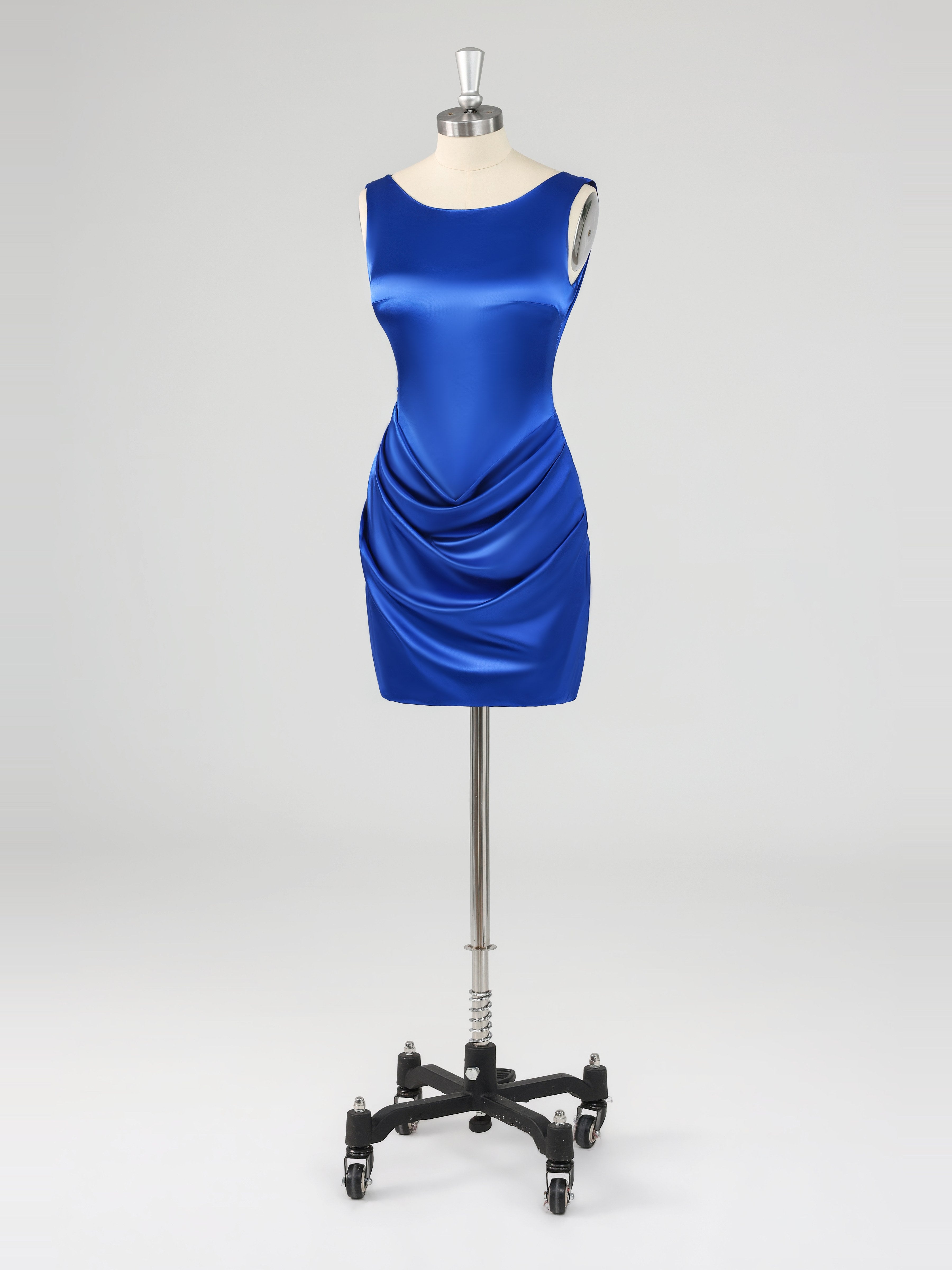 Chic Strapless Ruched Mini Cocktail Dresses