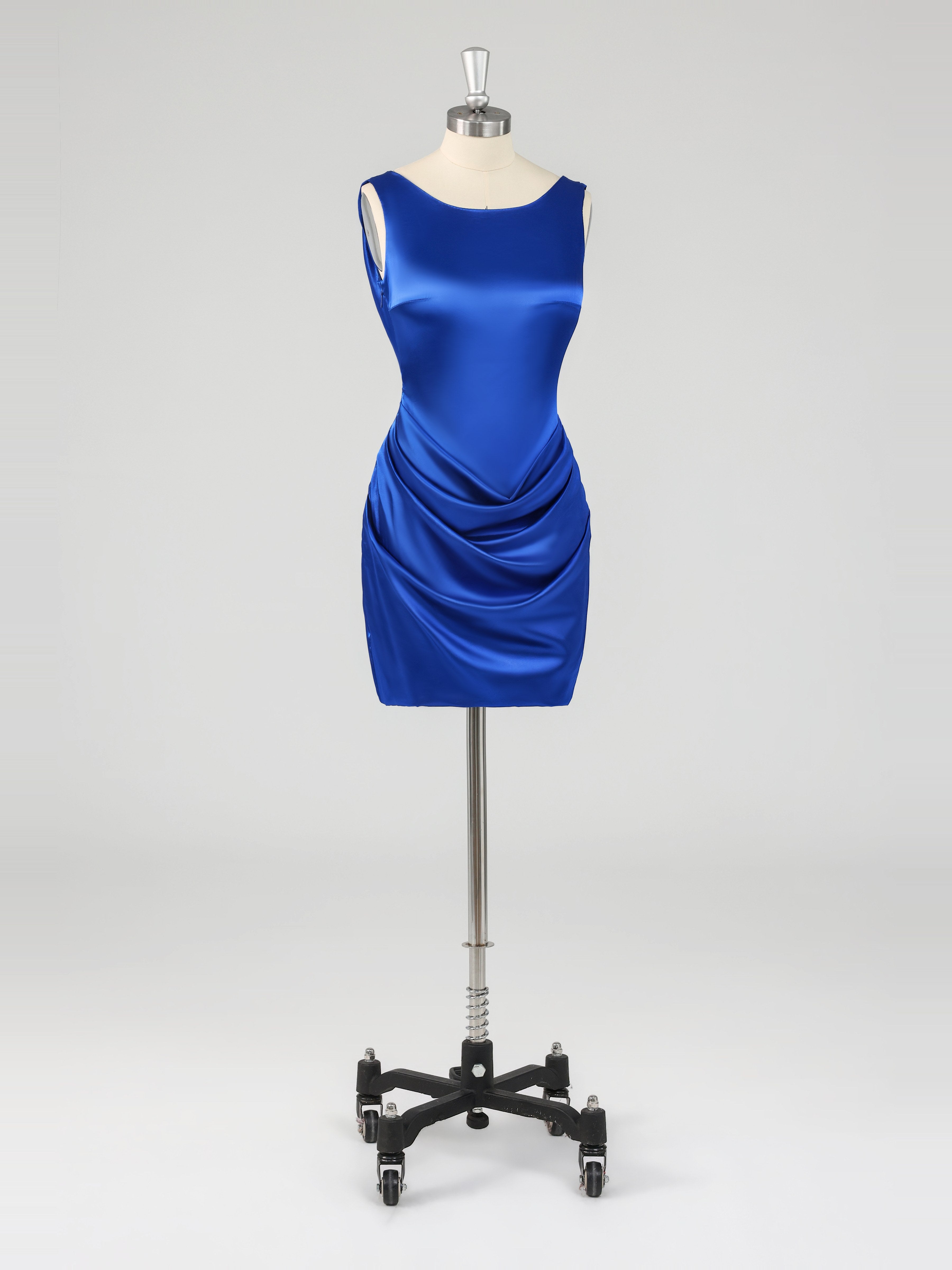 Chic Strapless Ruched Mini Cocktail Dresses