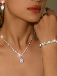 Stunning 3-Piece Crystal Bridal Jewelry Set