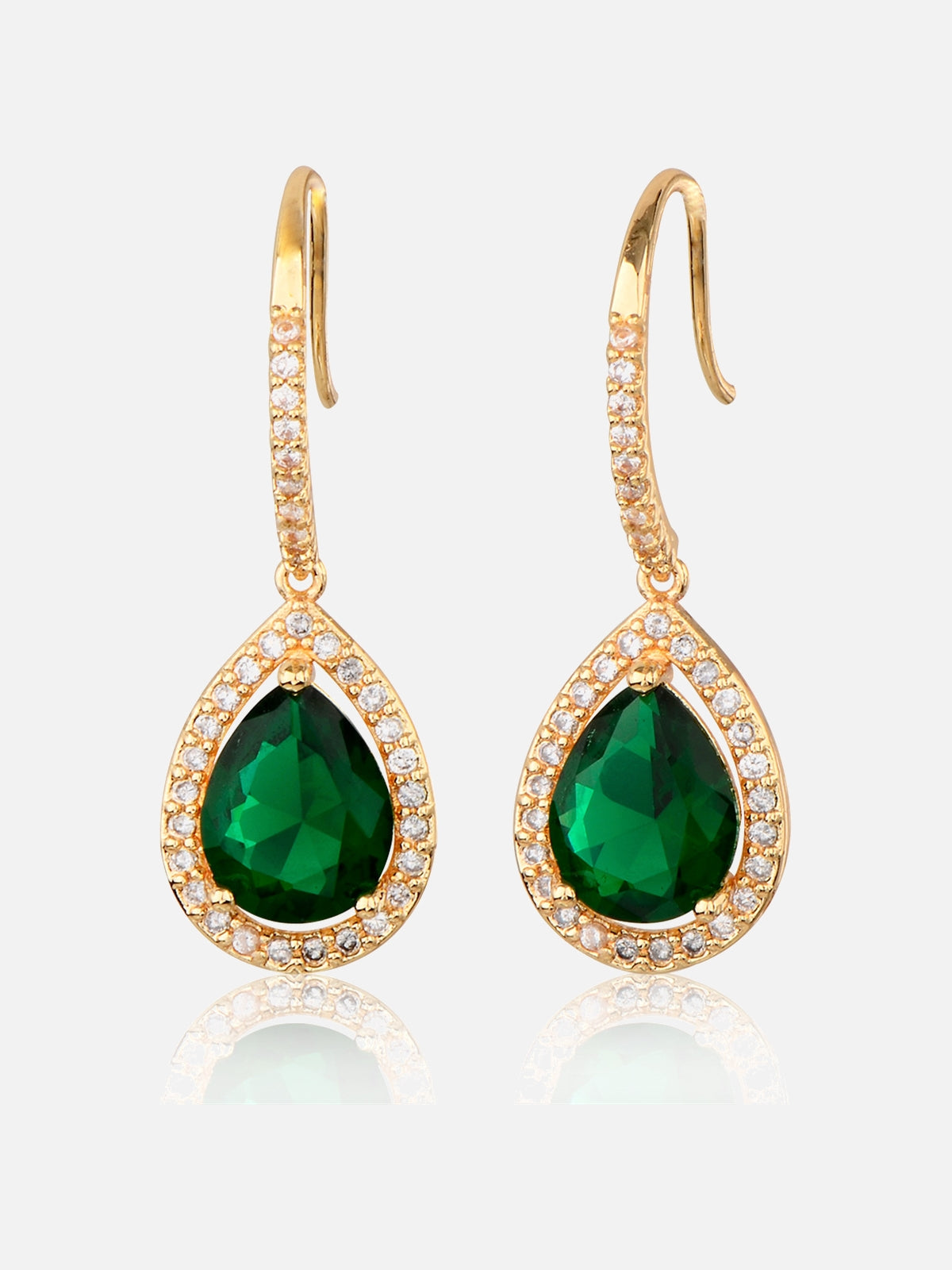 Colorful Crystal Teardrop Statement Earrings