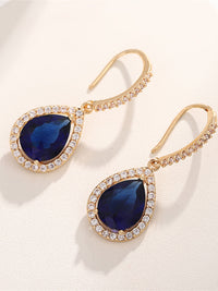 Colorful Crystal Teardrop Statement Earrings