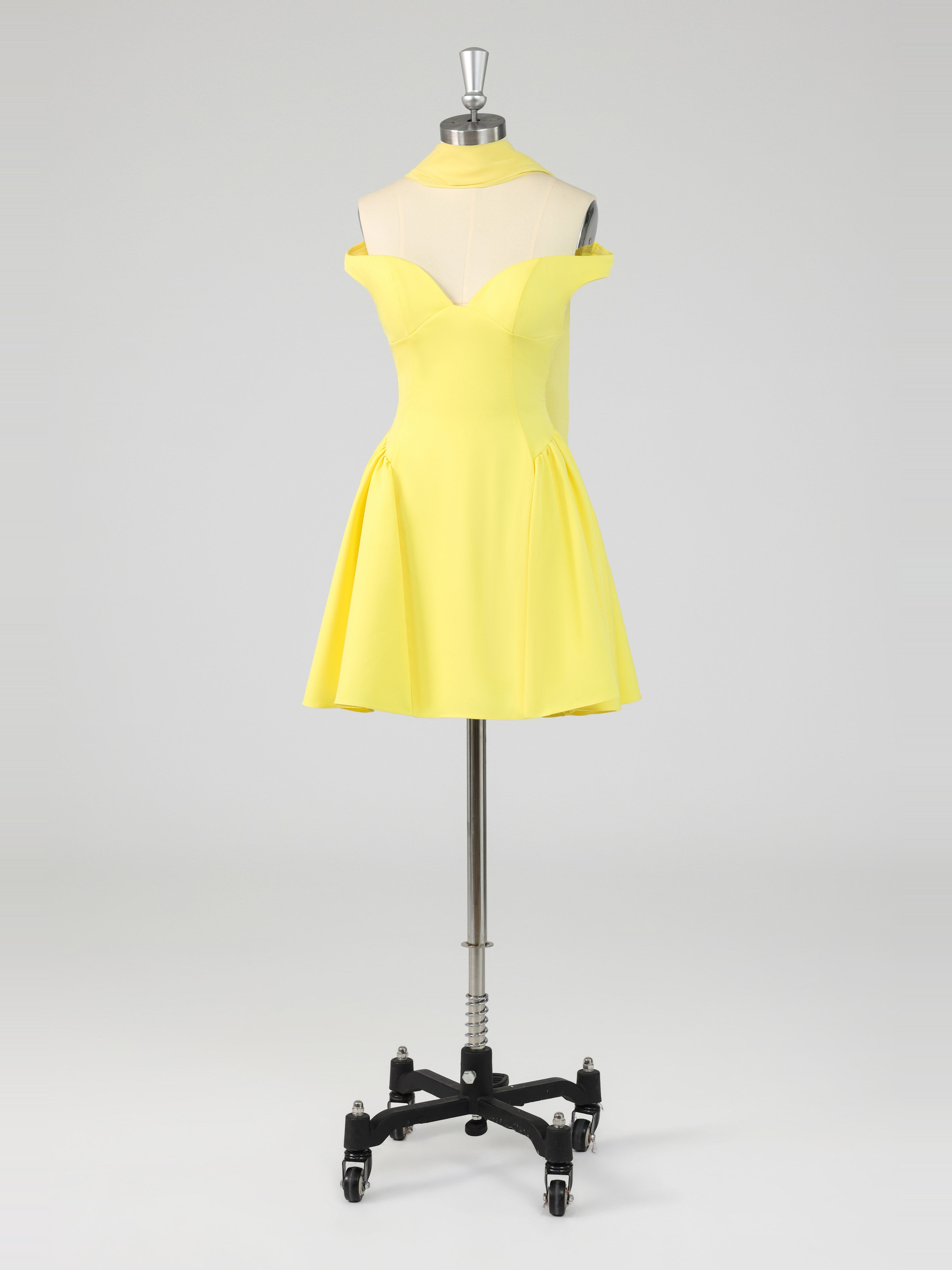 Cute Short Sleeves A-Line Knee Length Party Dresses