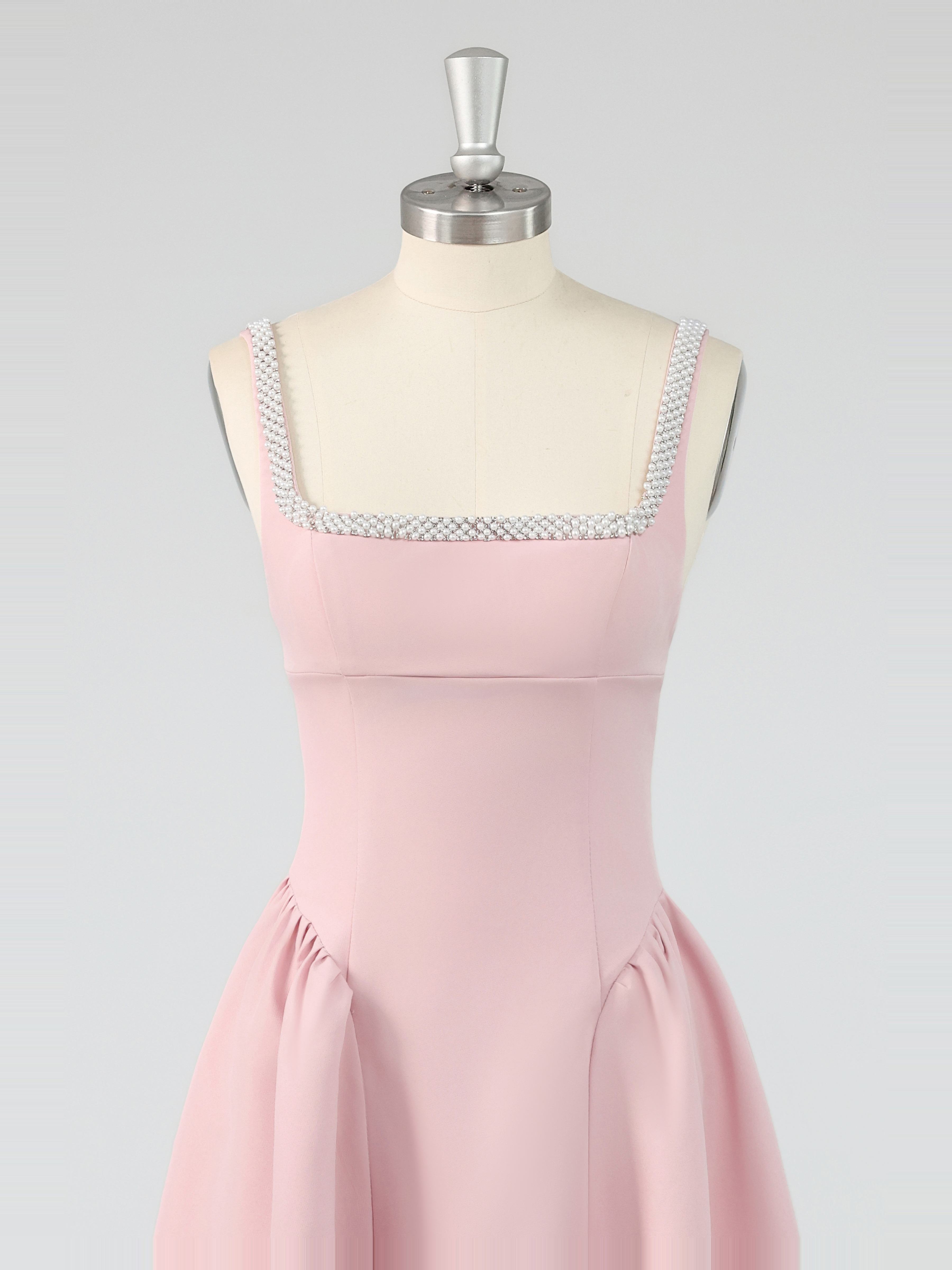 Cute Square Neck A-Line Mini Homecoming Dresses