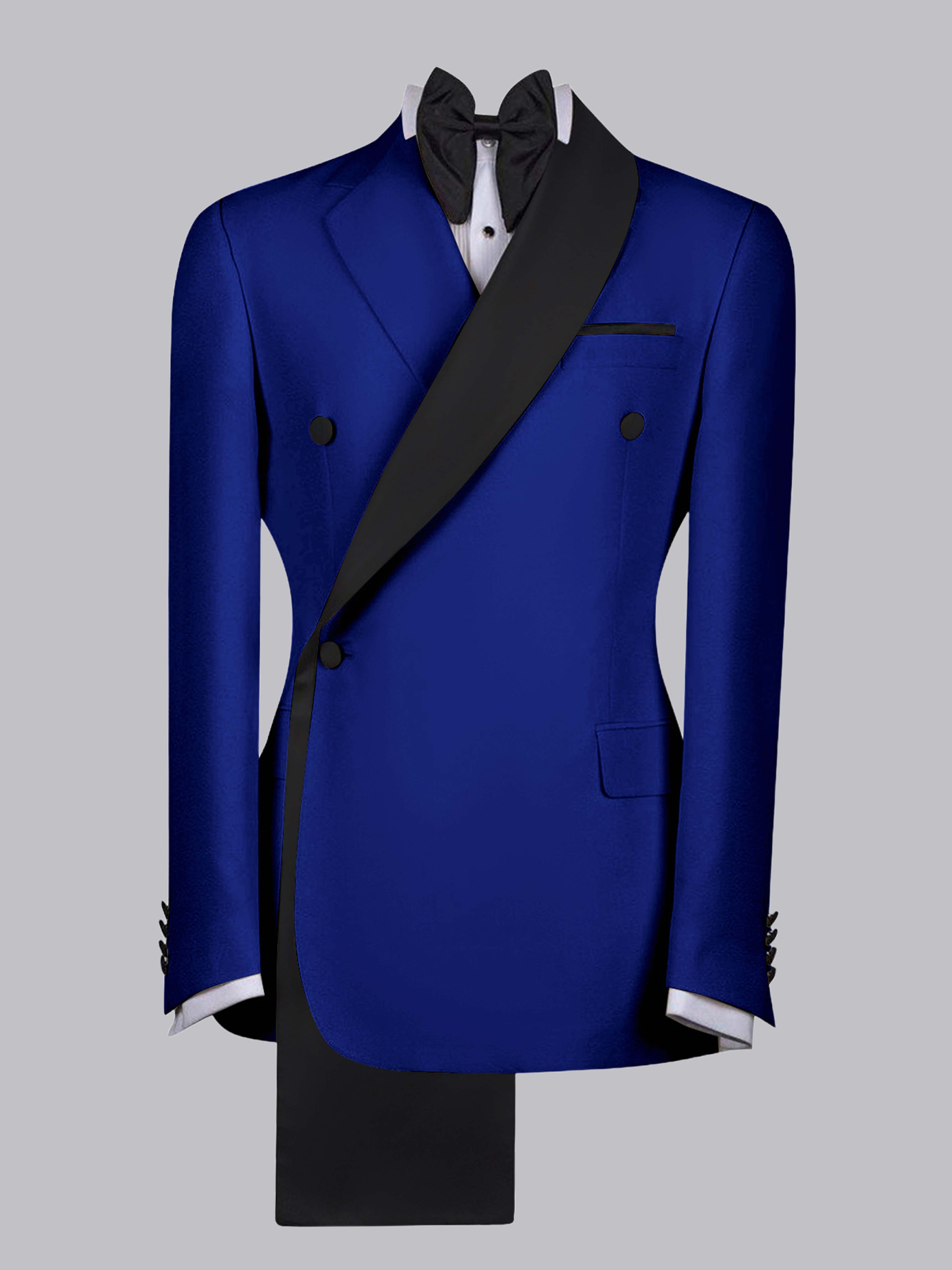 Elegant Four Button Men's Shawl Lapel Suit Jacket