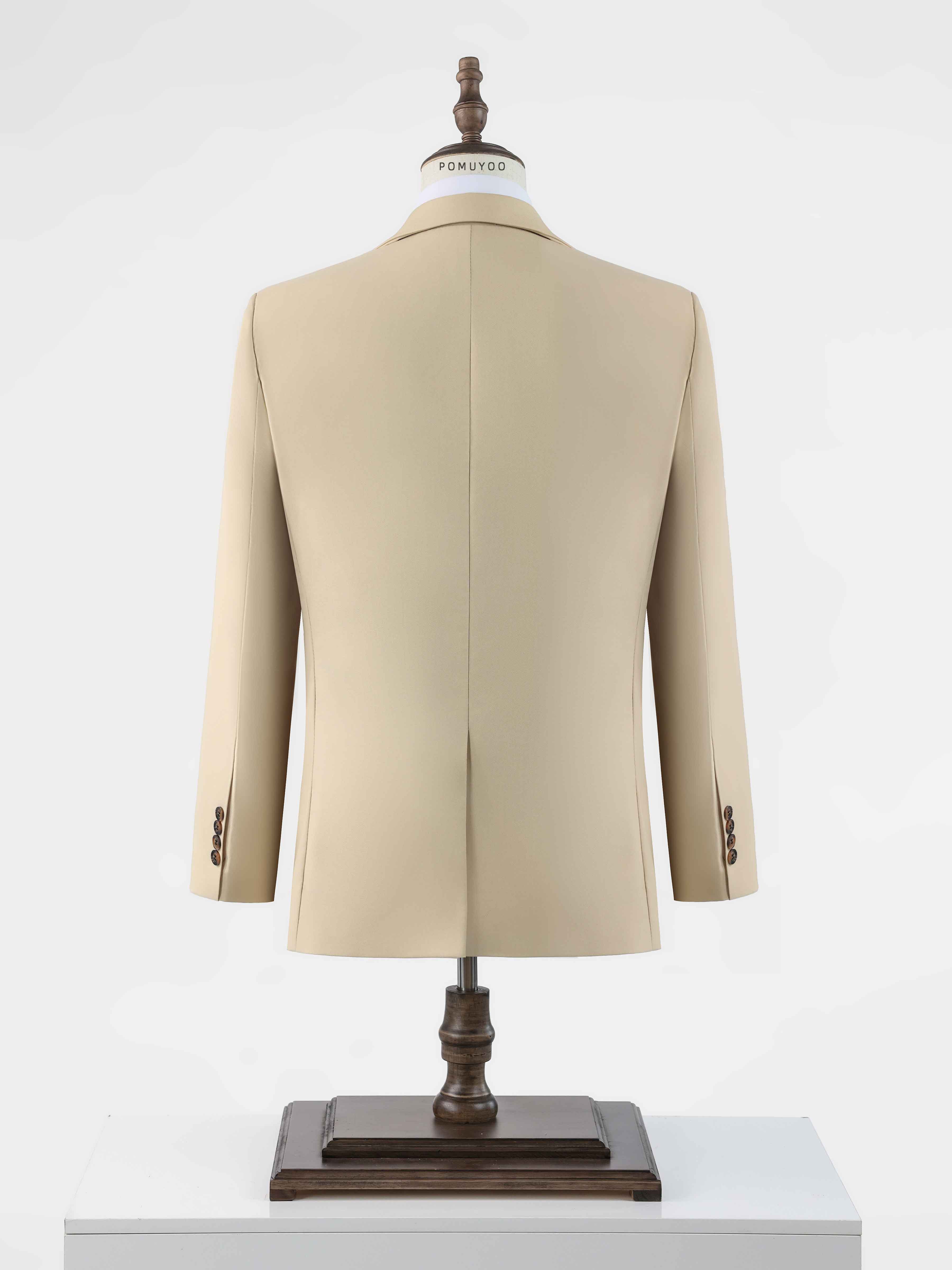 Elegant Men's Two Buttons 2 Pieces Wedding Suit Jacket & Vest