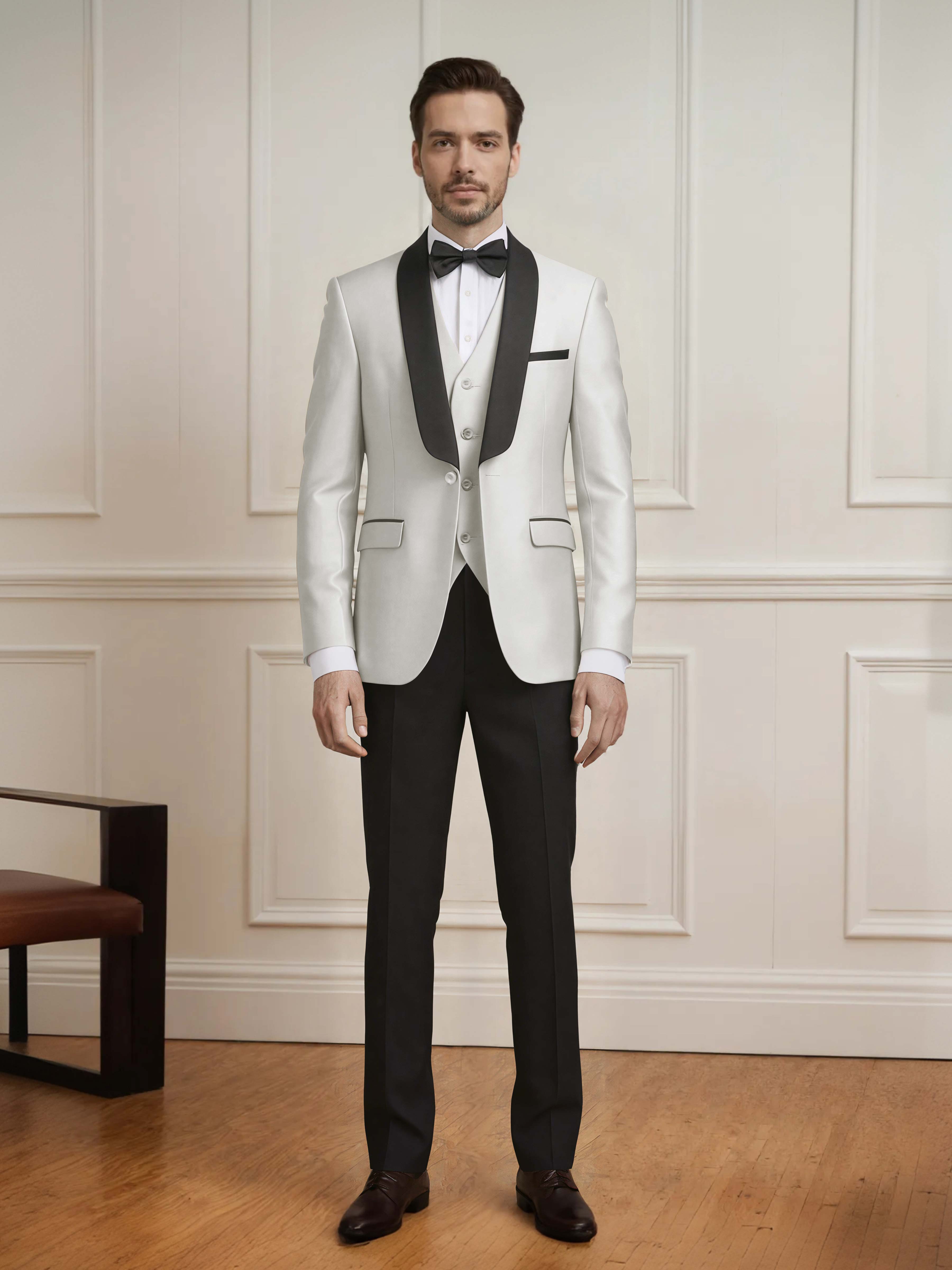 Exquisite Men's One Button 3 Pieces Formal Guest Suits