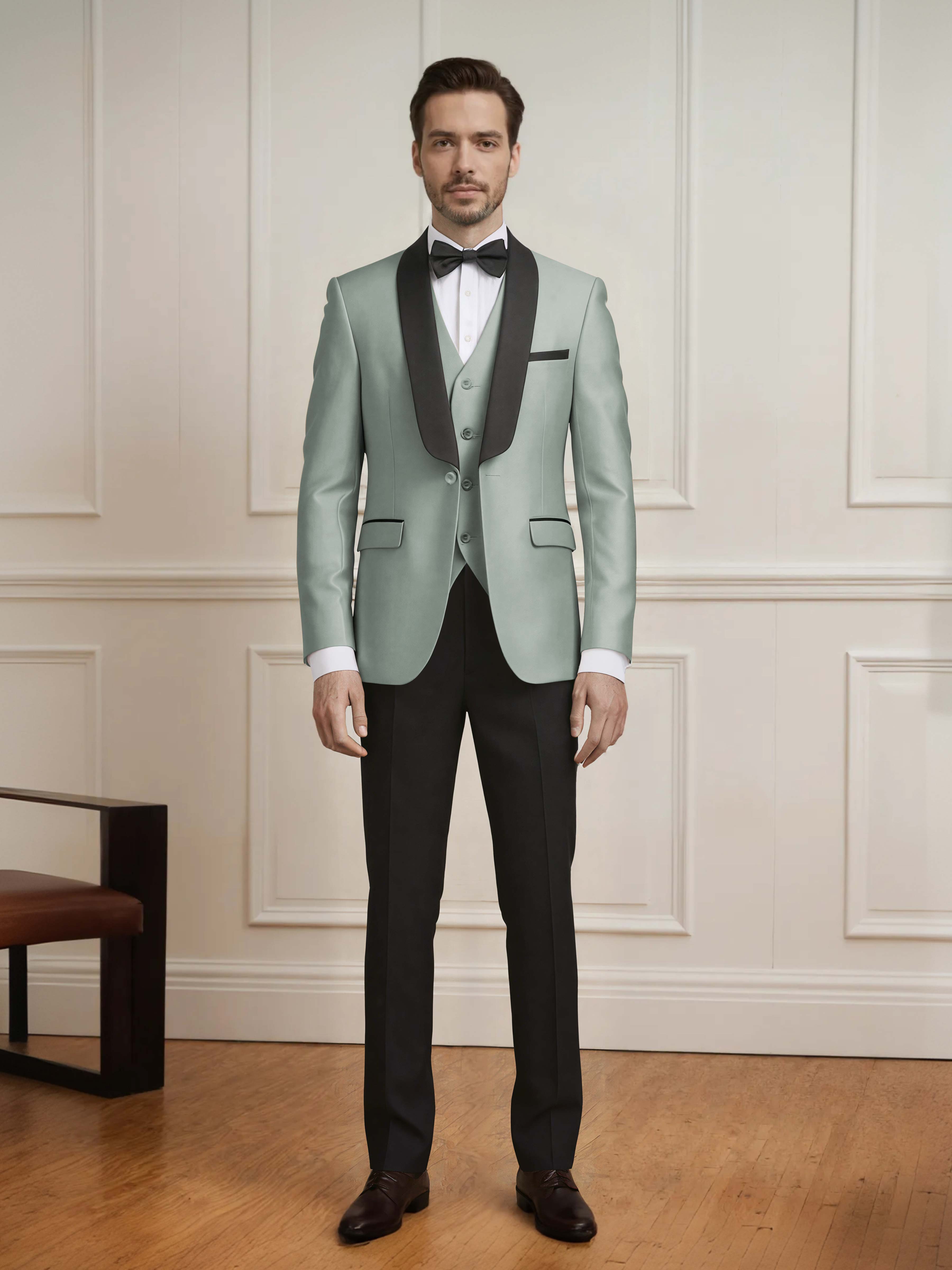 Exquisite Men's One Button 3 Pieces Formal Guest Suits