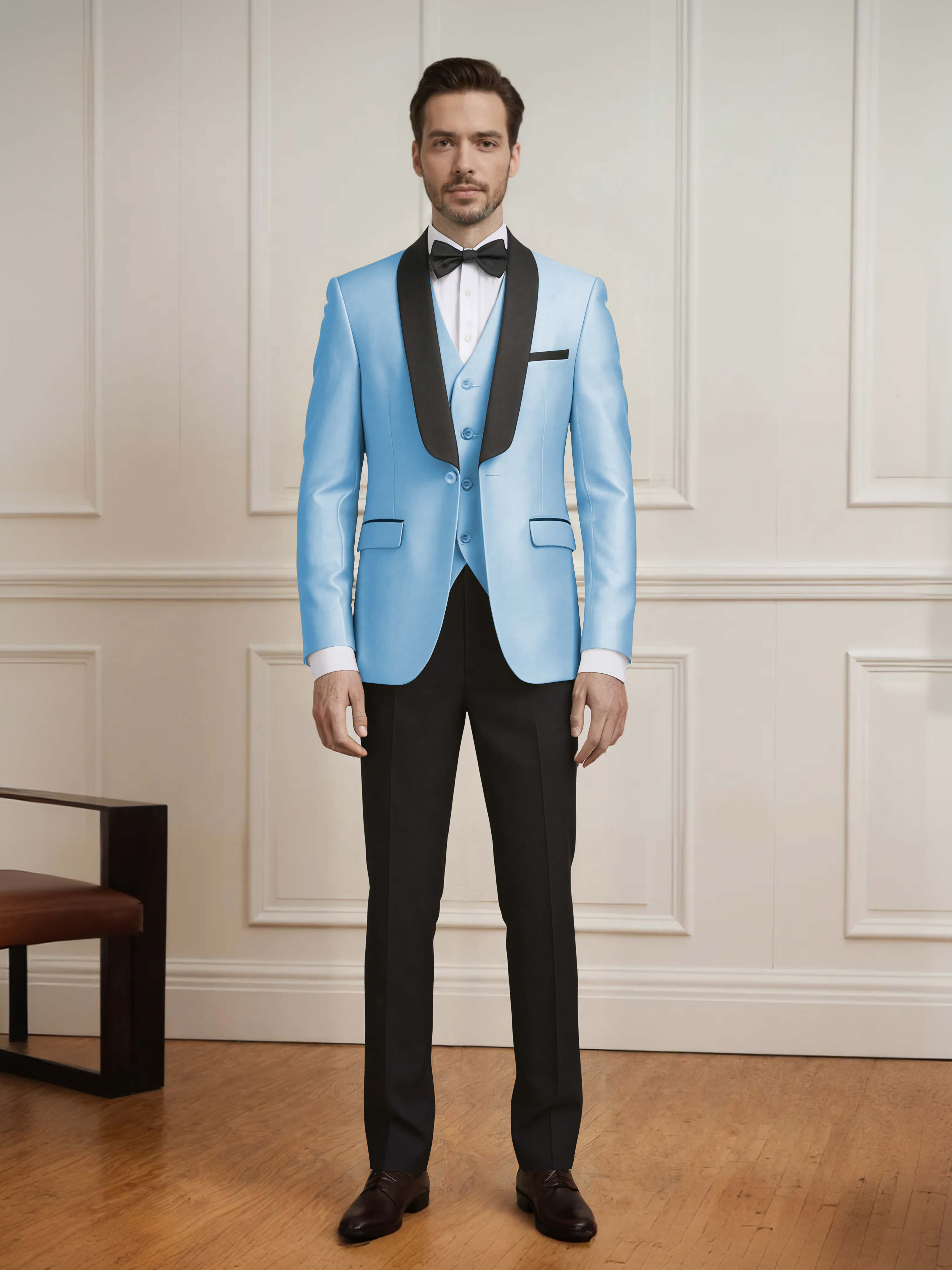 Exquisite Men's One Button 3 Pieces Formal Guest Suits