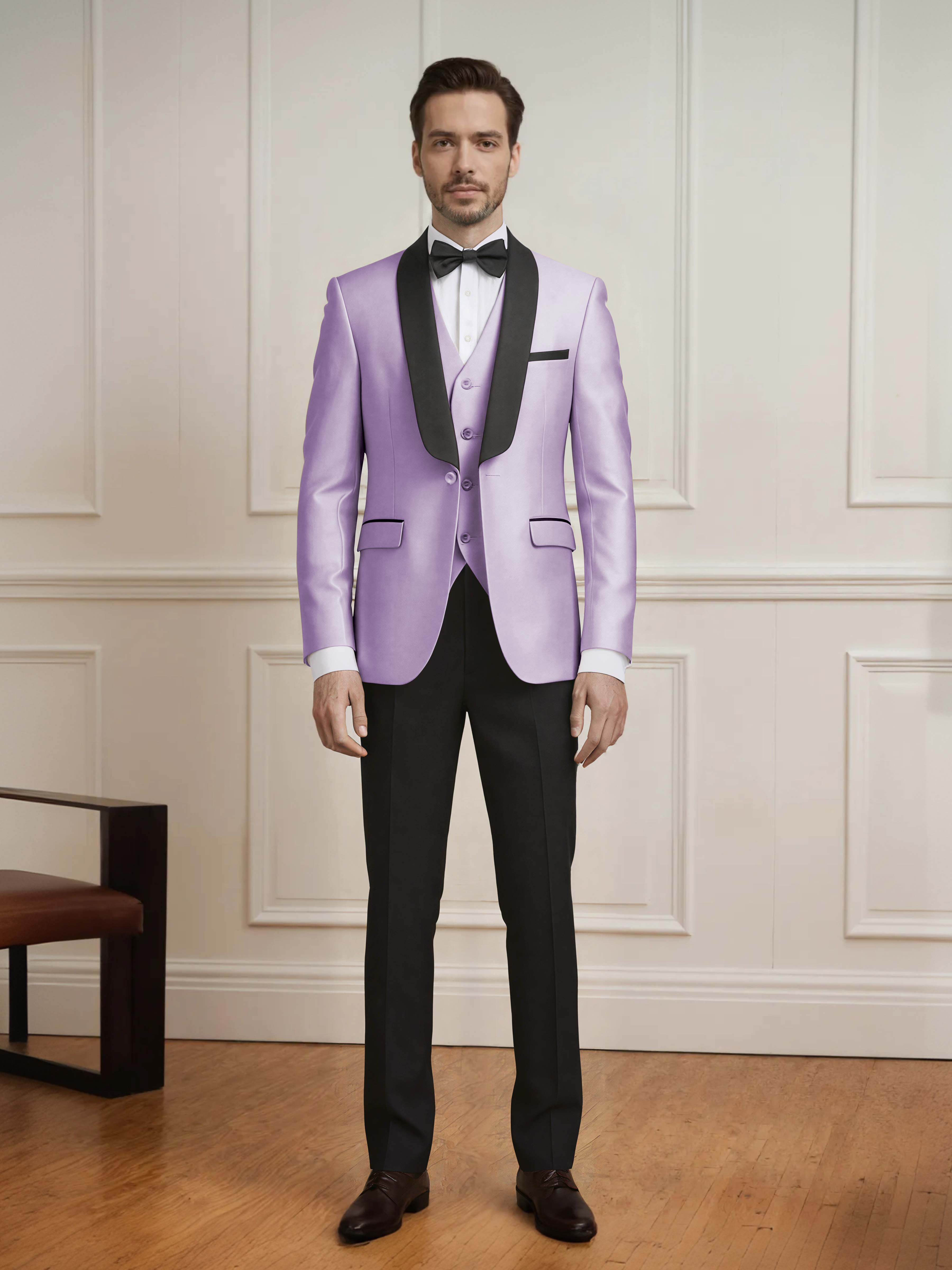 Exquisite Men's One Button 3 Pieces Formal Guest Suits