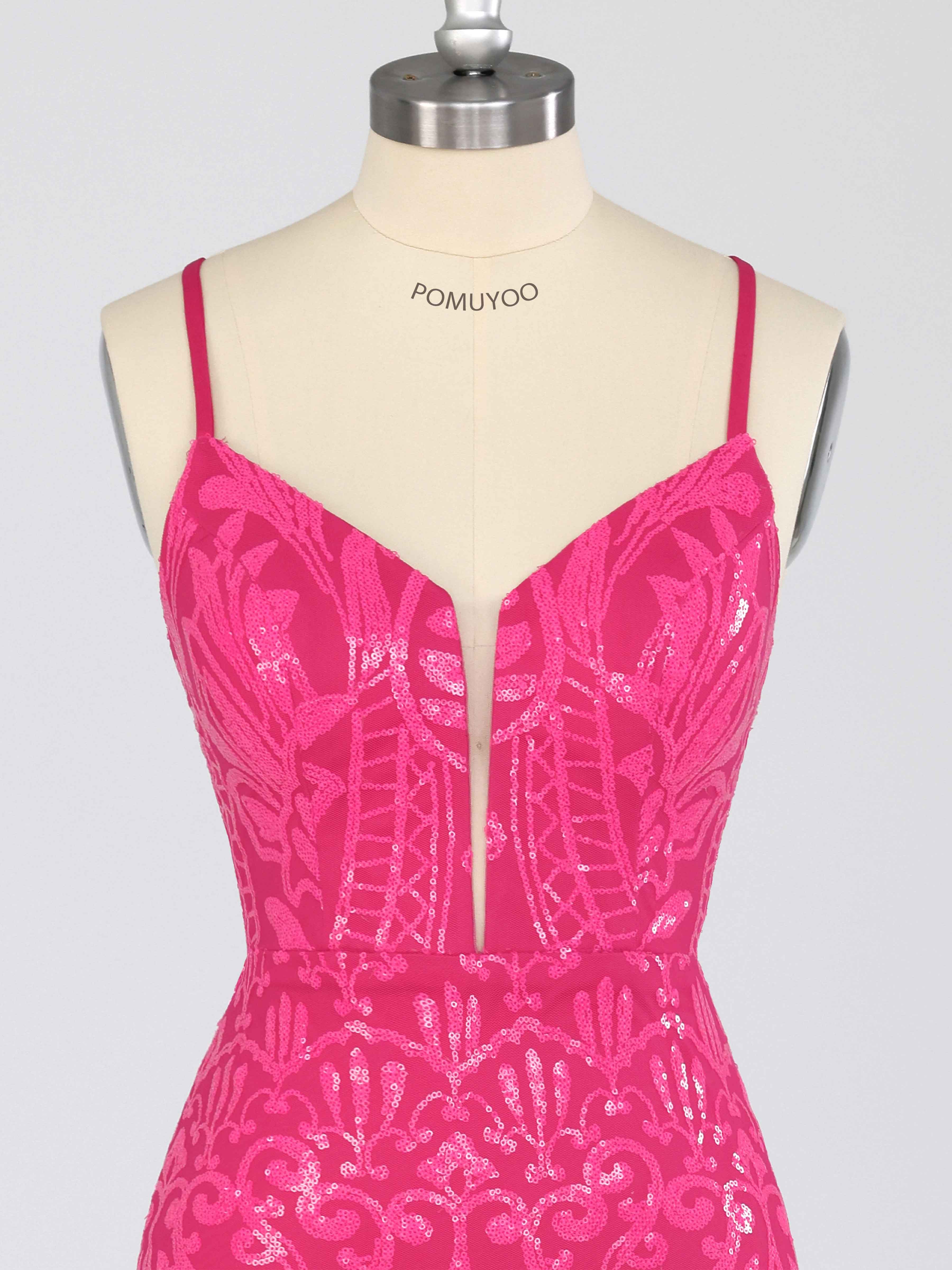 Gorgeous V Neck Short Sequin Homecoming Dresses
