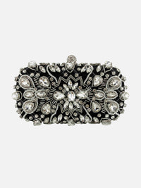 Jeweled Rhinestone Box Clutch for Parties