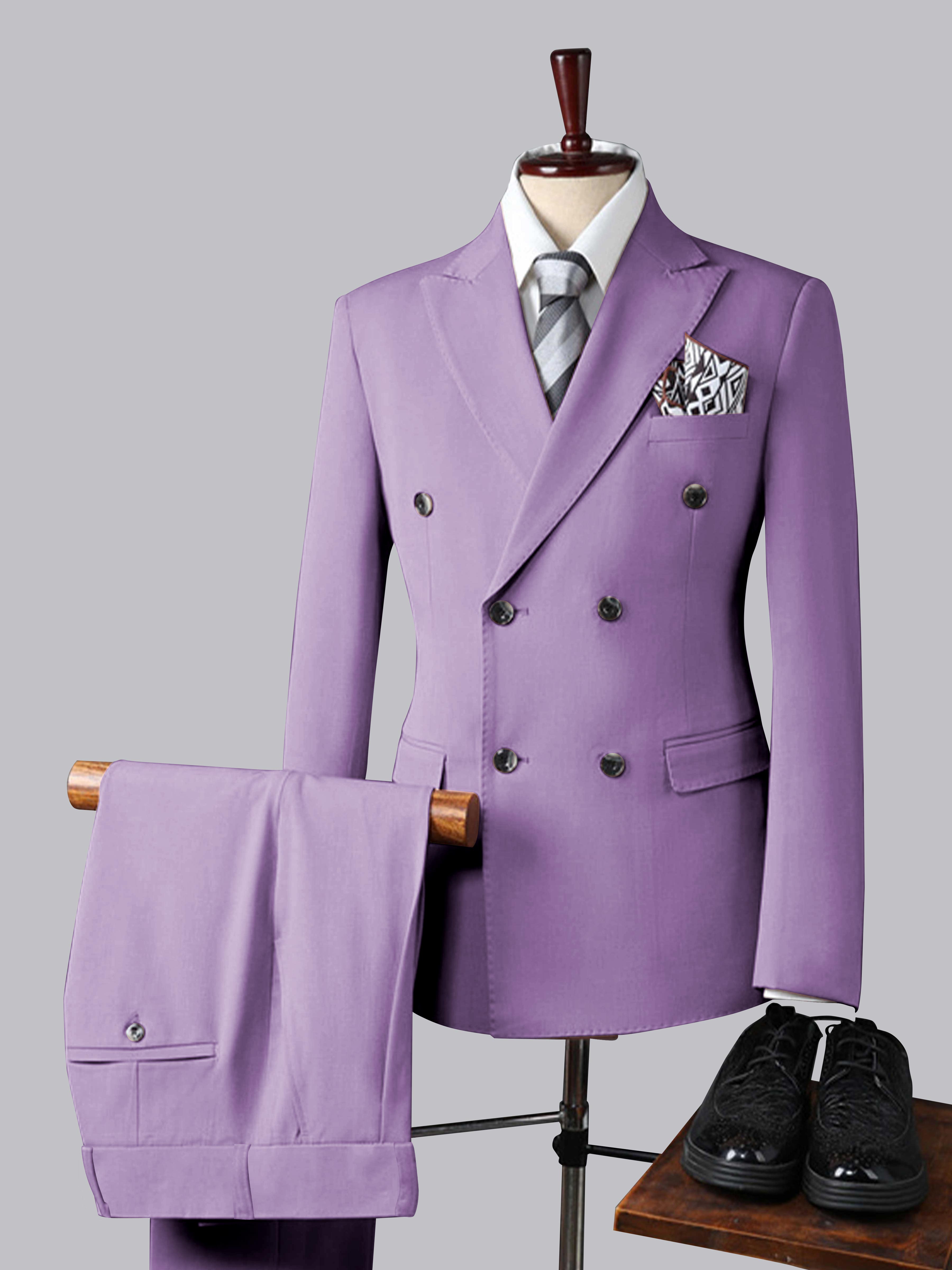 Men's Slim Fit Double Breasted 3 Pieces Wedding Suits