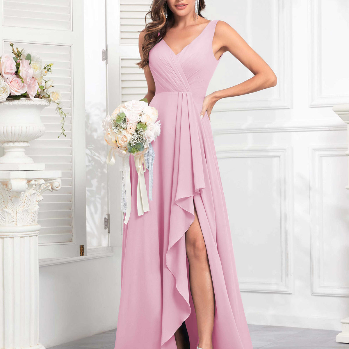 princess polly baby blue dress Burgundy Bridesmaid Dresses: 28 Wedding Styling Ideas