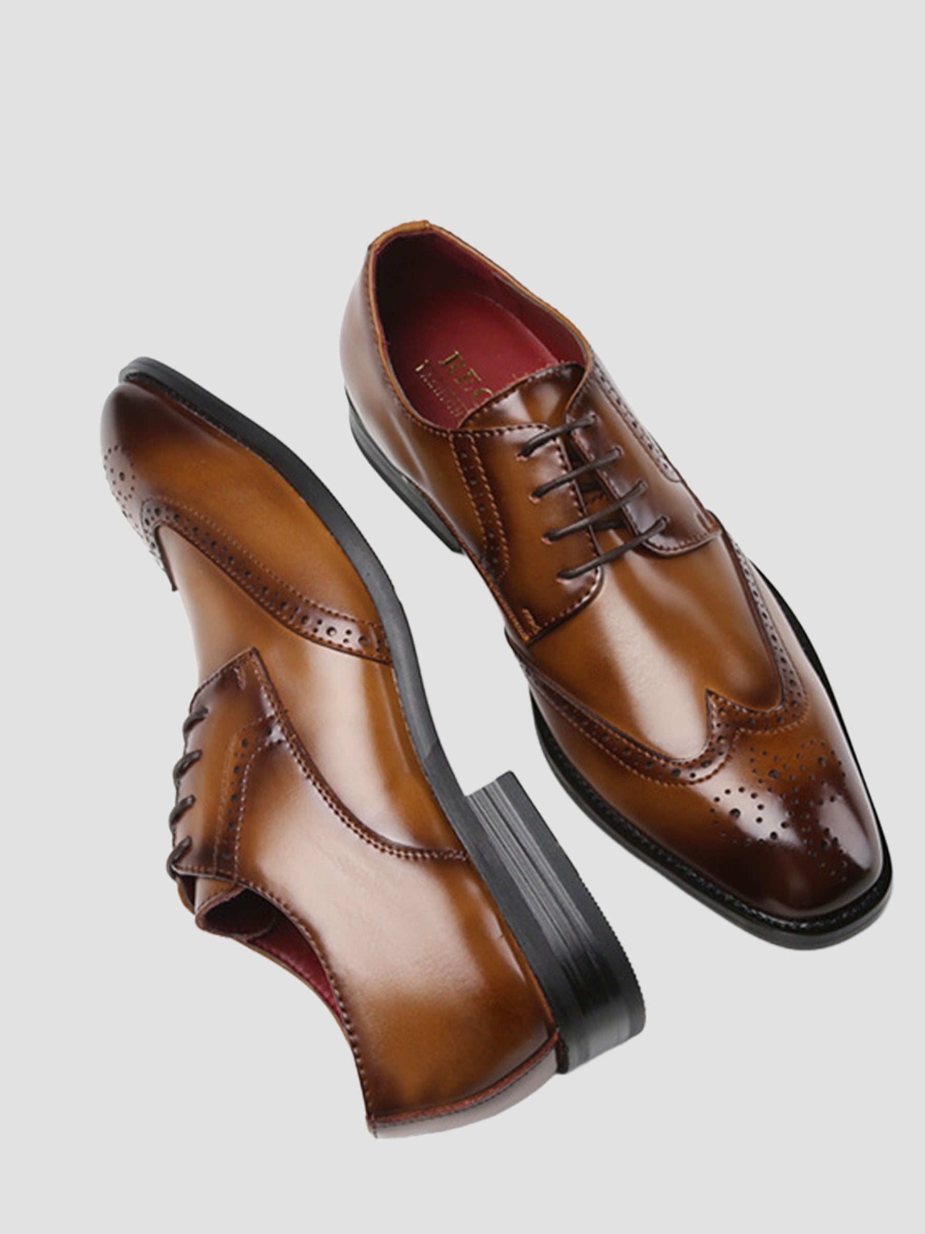 Men’s Classic Wingtip Derby Dress Shoes