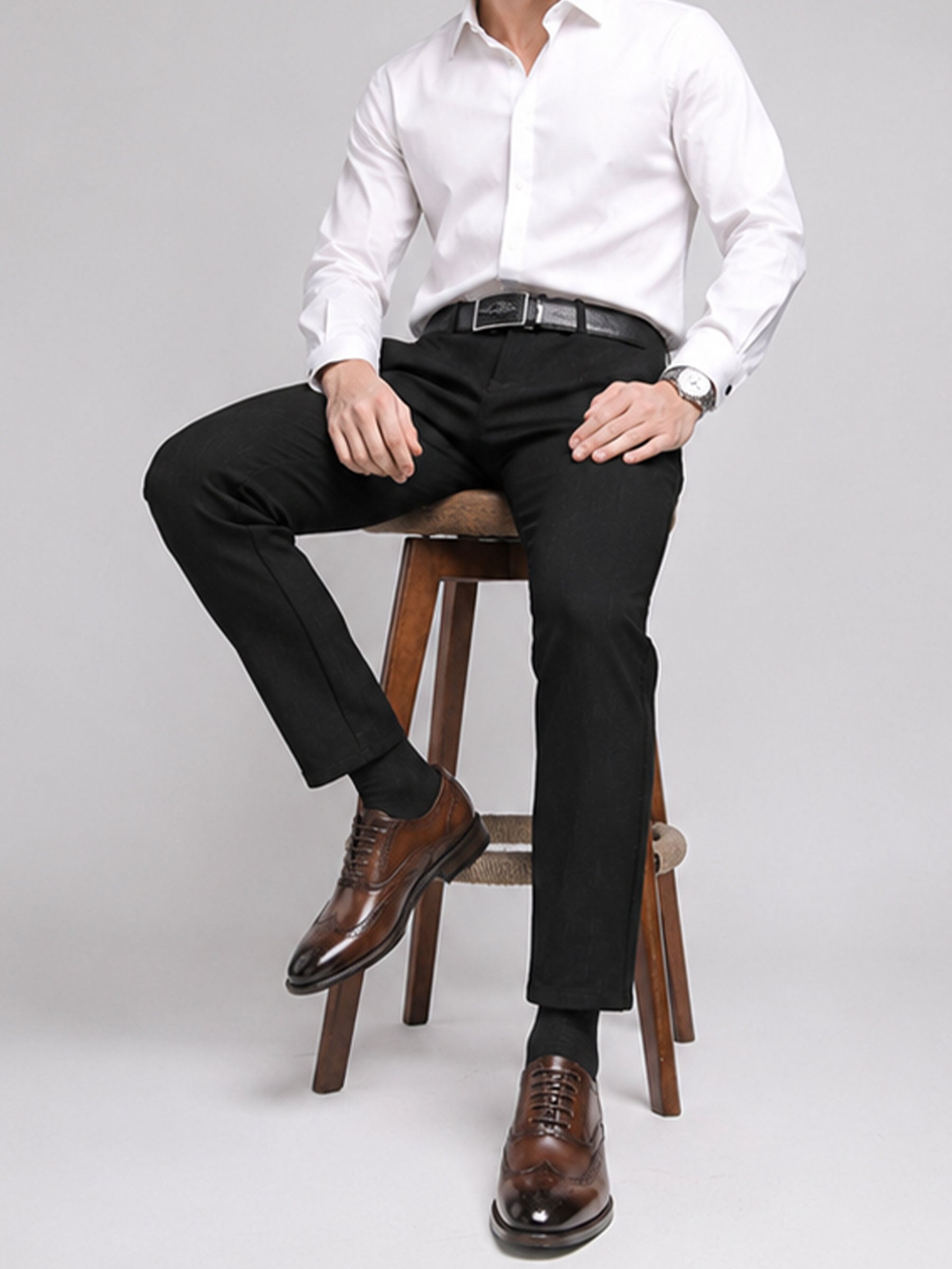 Men’s Classic Wingtip Derby Dress Shoes