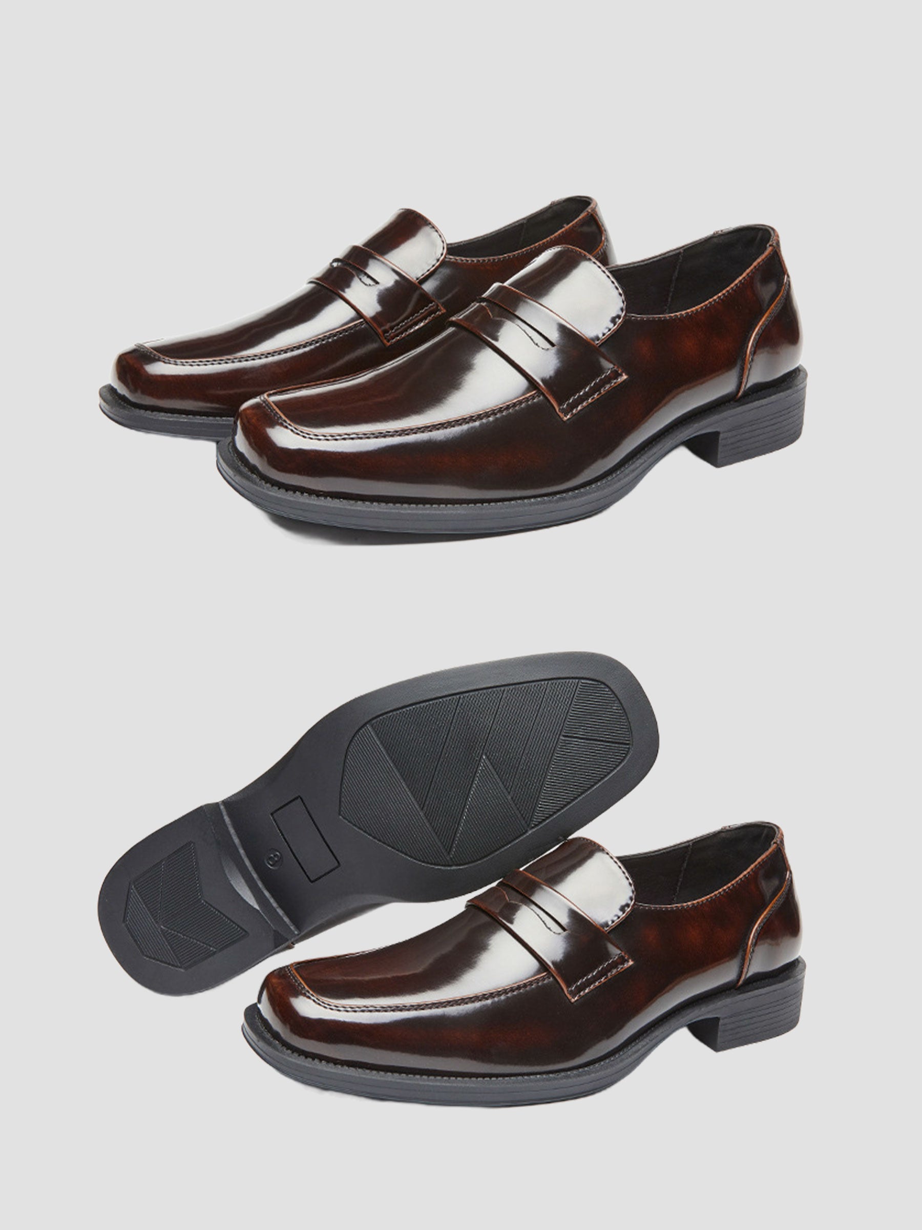 Men’s Patent Leather Penny Loafers