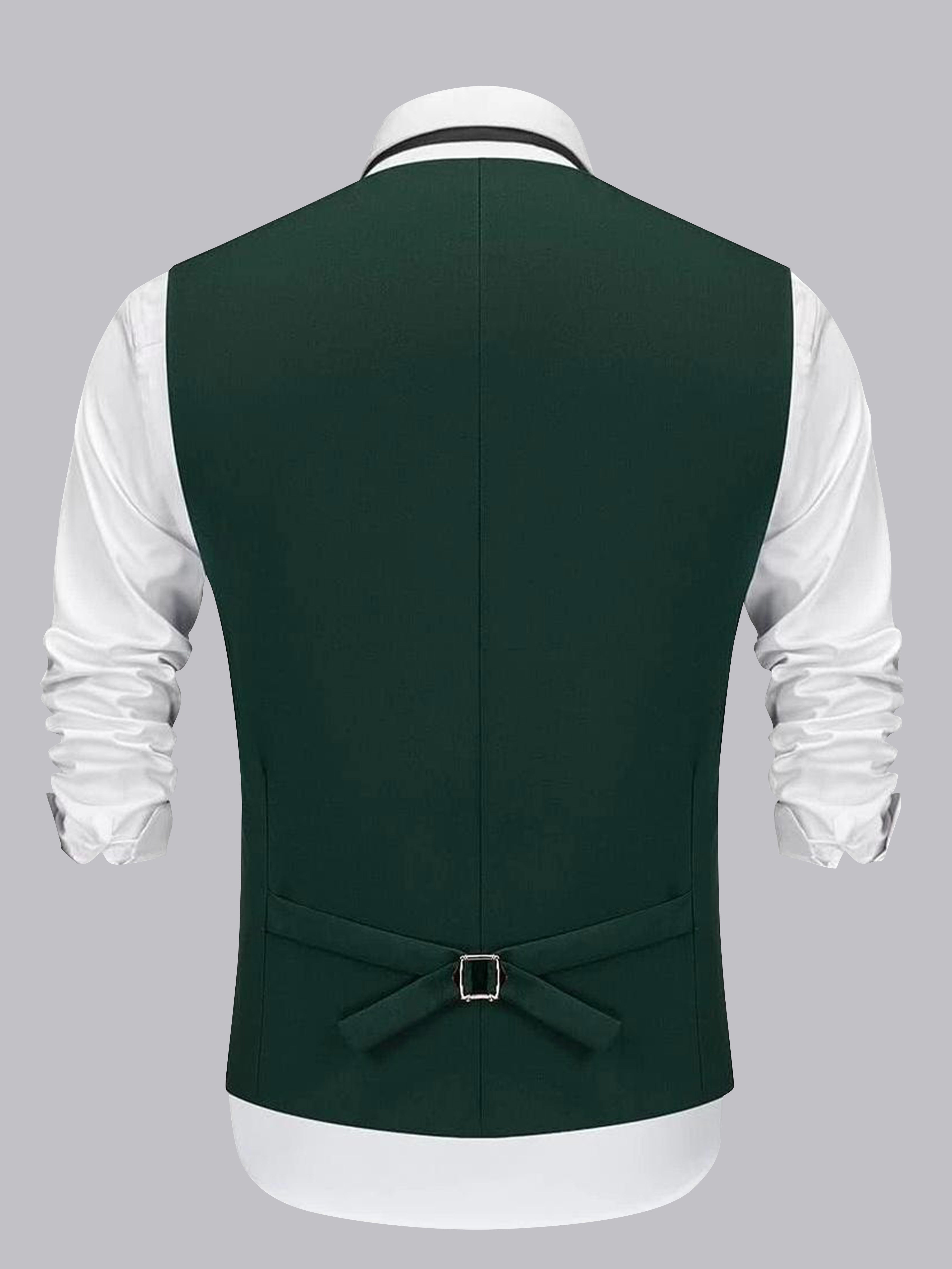 Men's Professional V Neck Single Four Buttons Vest