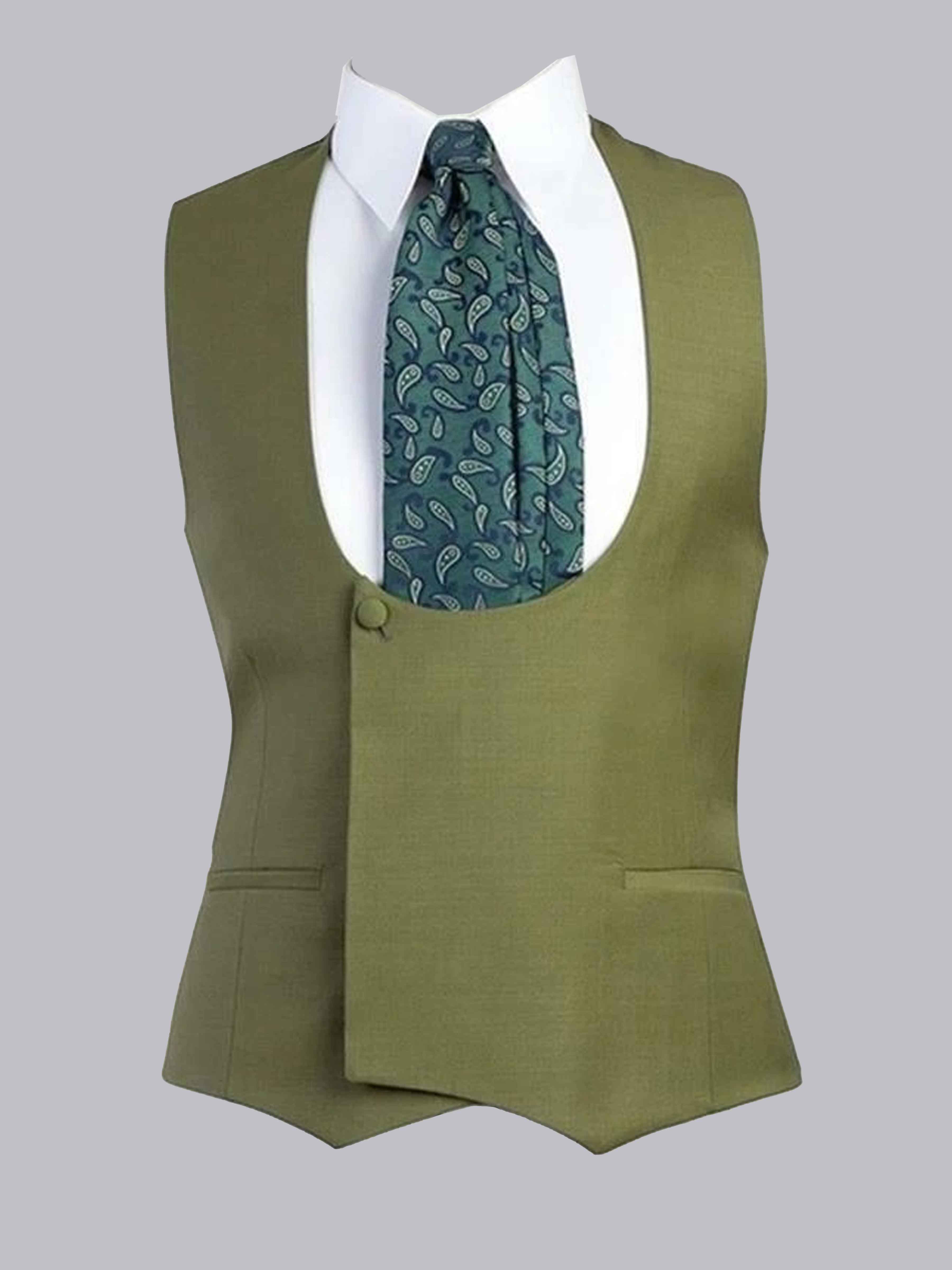 Men's Slim Fit One-Button Vest