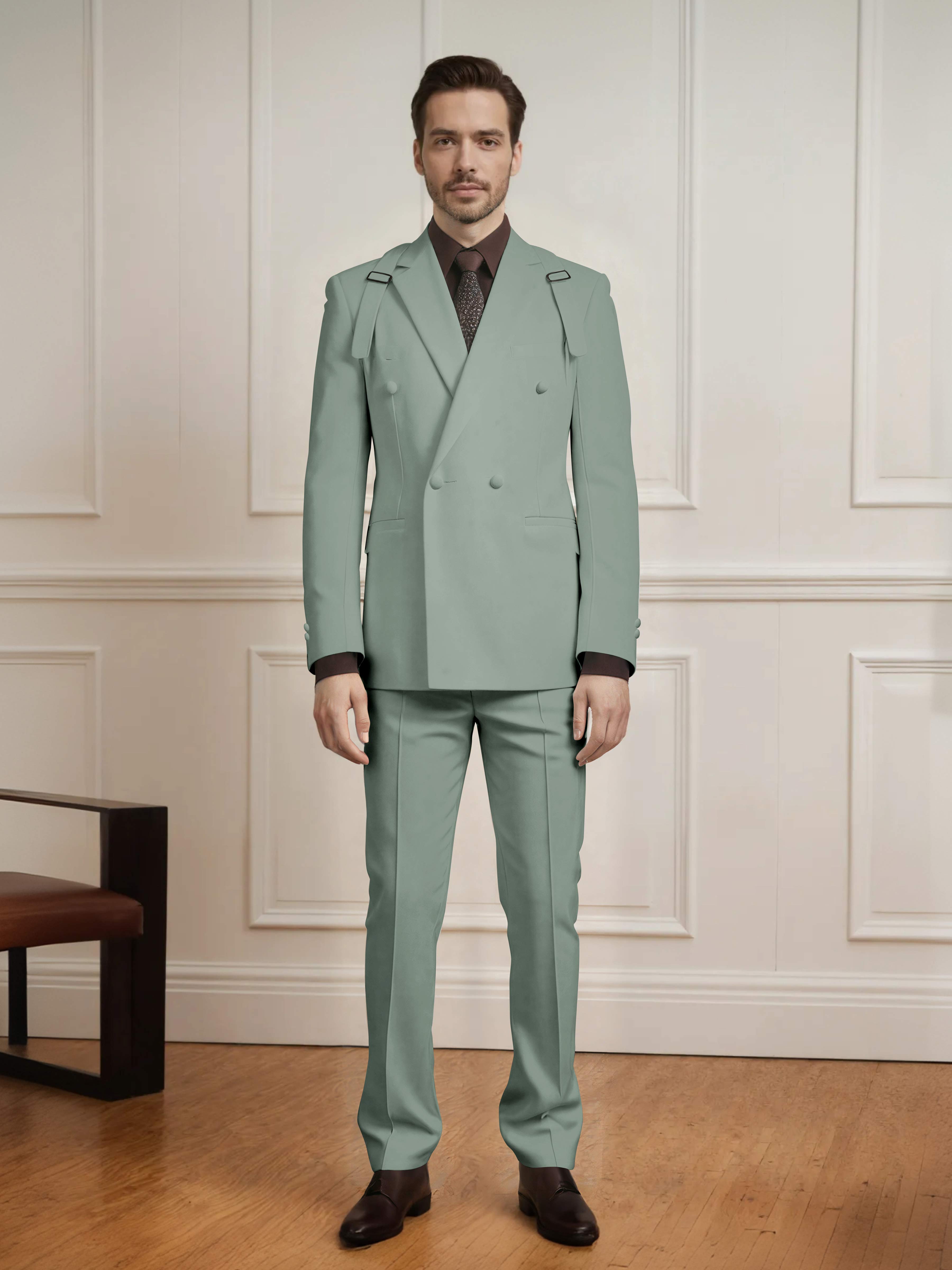 Modern Classic Men's Double Breasted 2 Pieces Suits