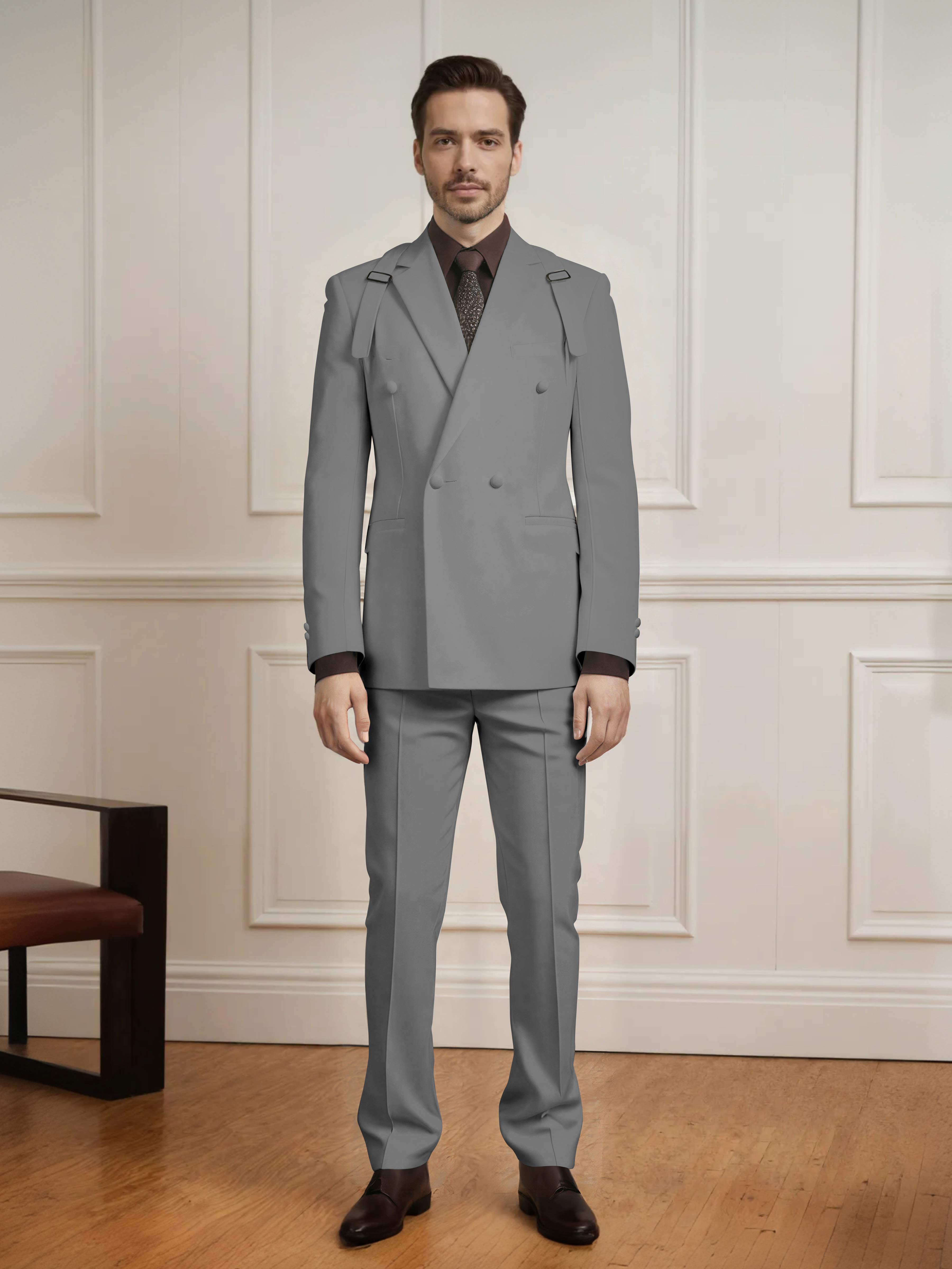 Modern Classic Men's Double Breasted 2 Pieces Suits