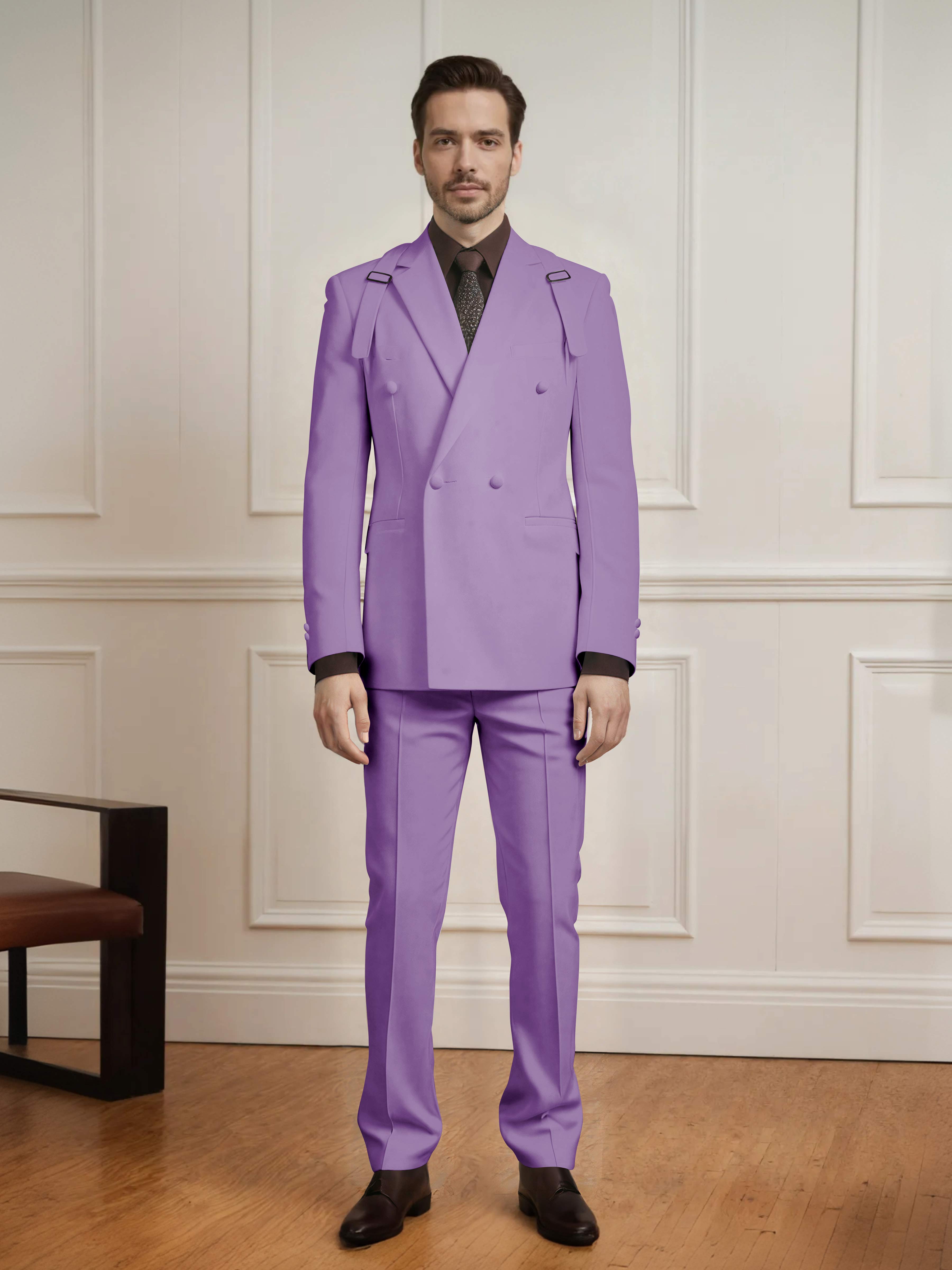 Modern Classic Men's Double Breasted 2 Pieces Suits