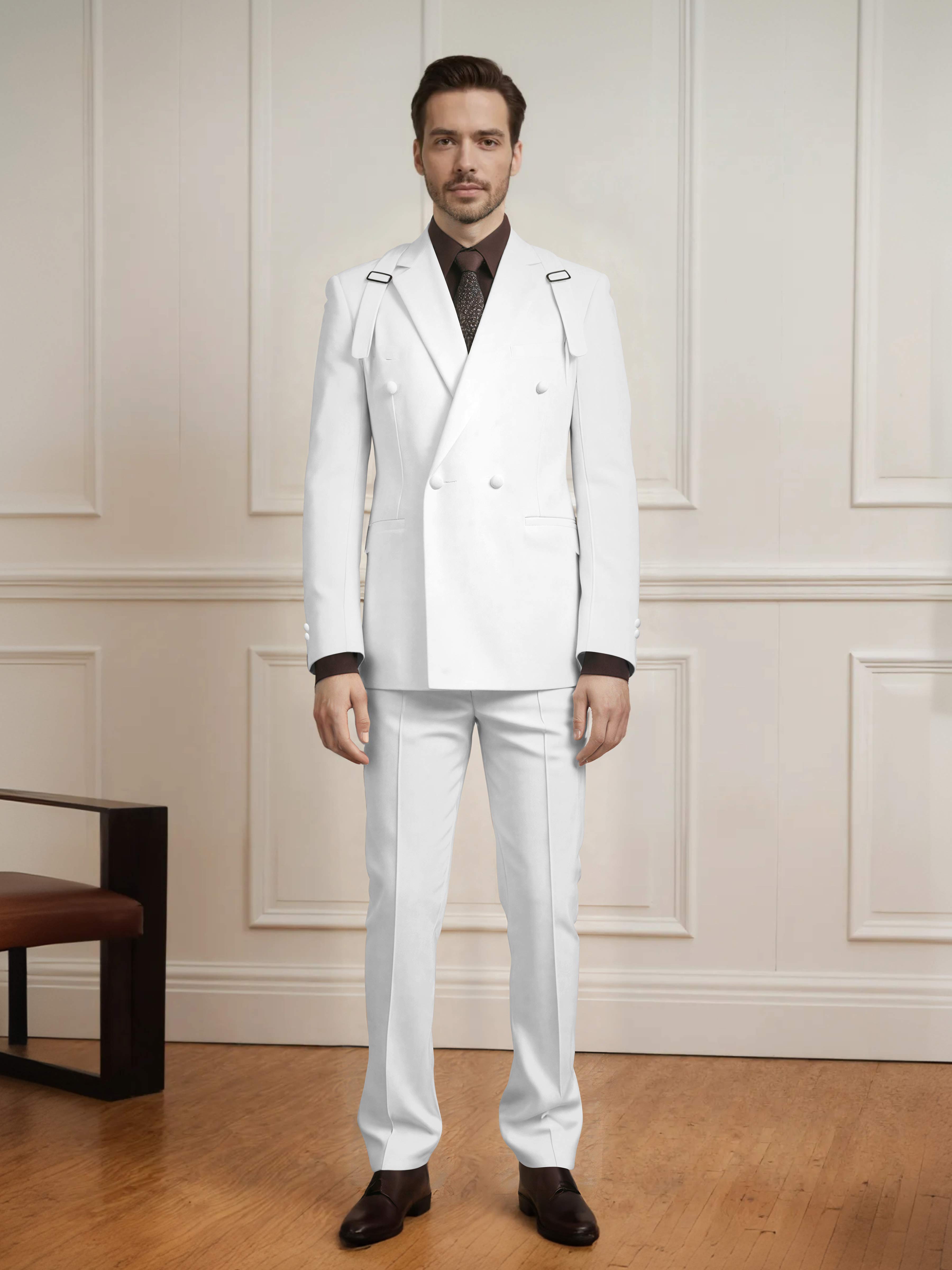 Modern Classic Men's Double Breasted 2 Pieces Suits