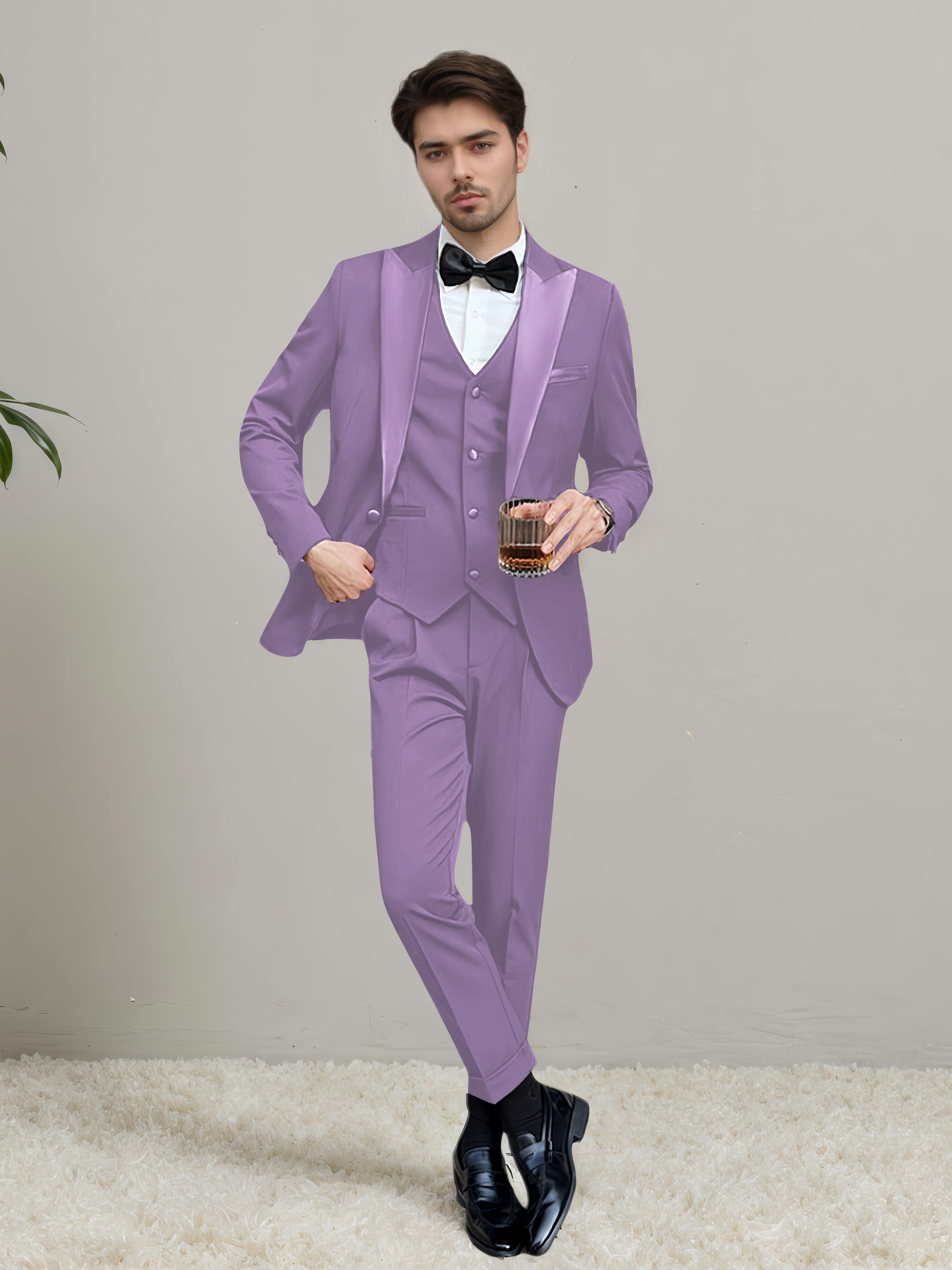 Modern Men's One Button 3 Pieces Wedding Suits
