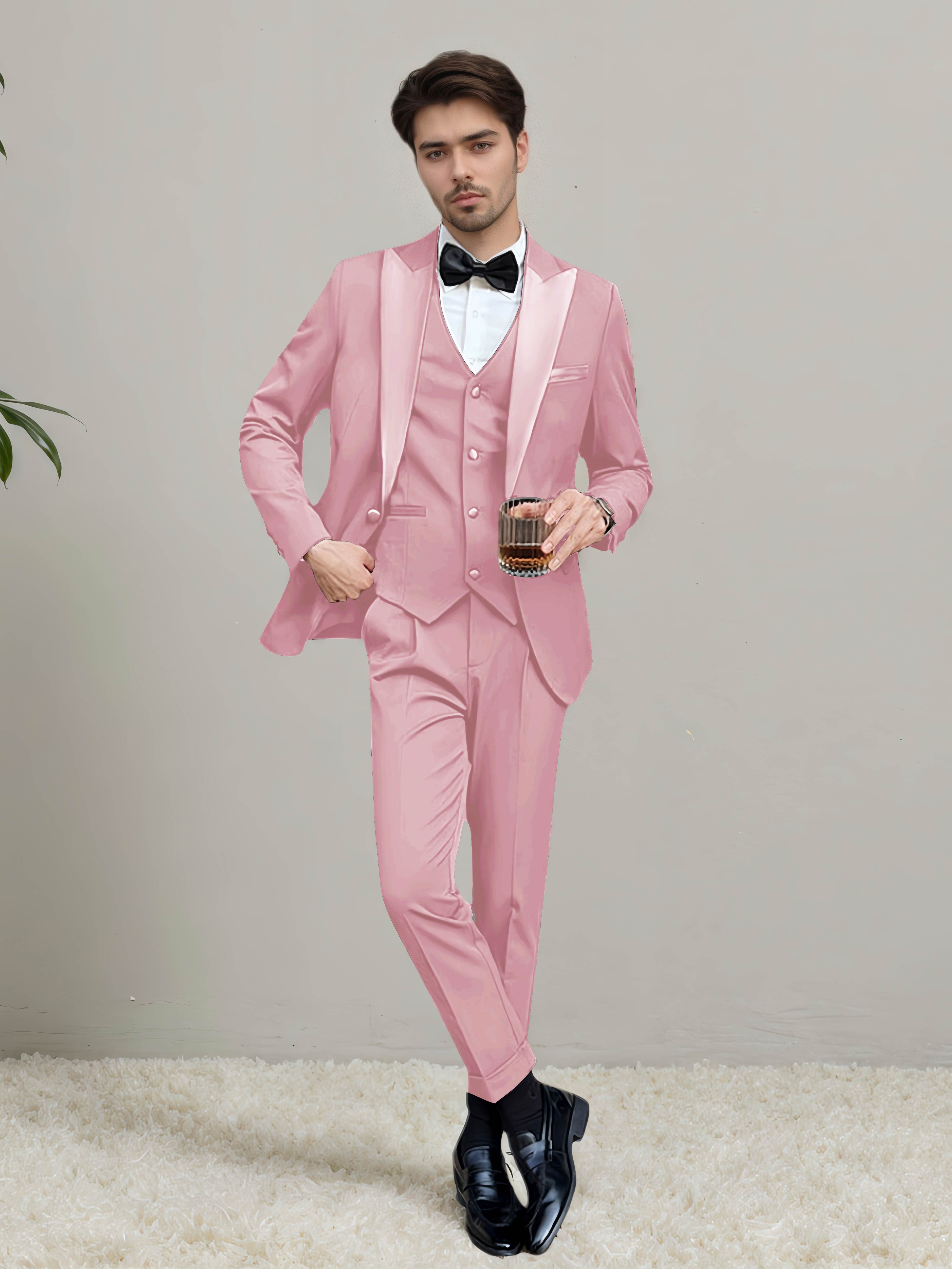 Modern Men's One Button 3 Pieces Wedding Suits