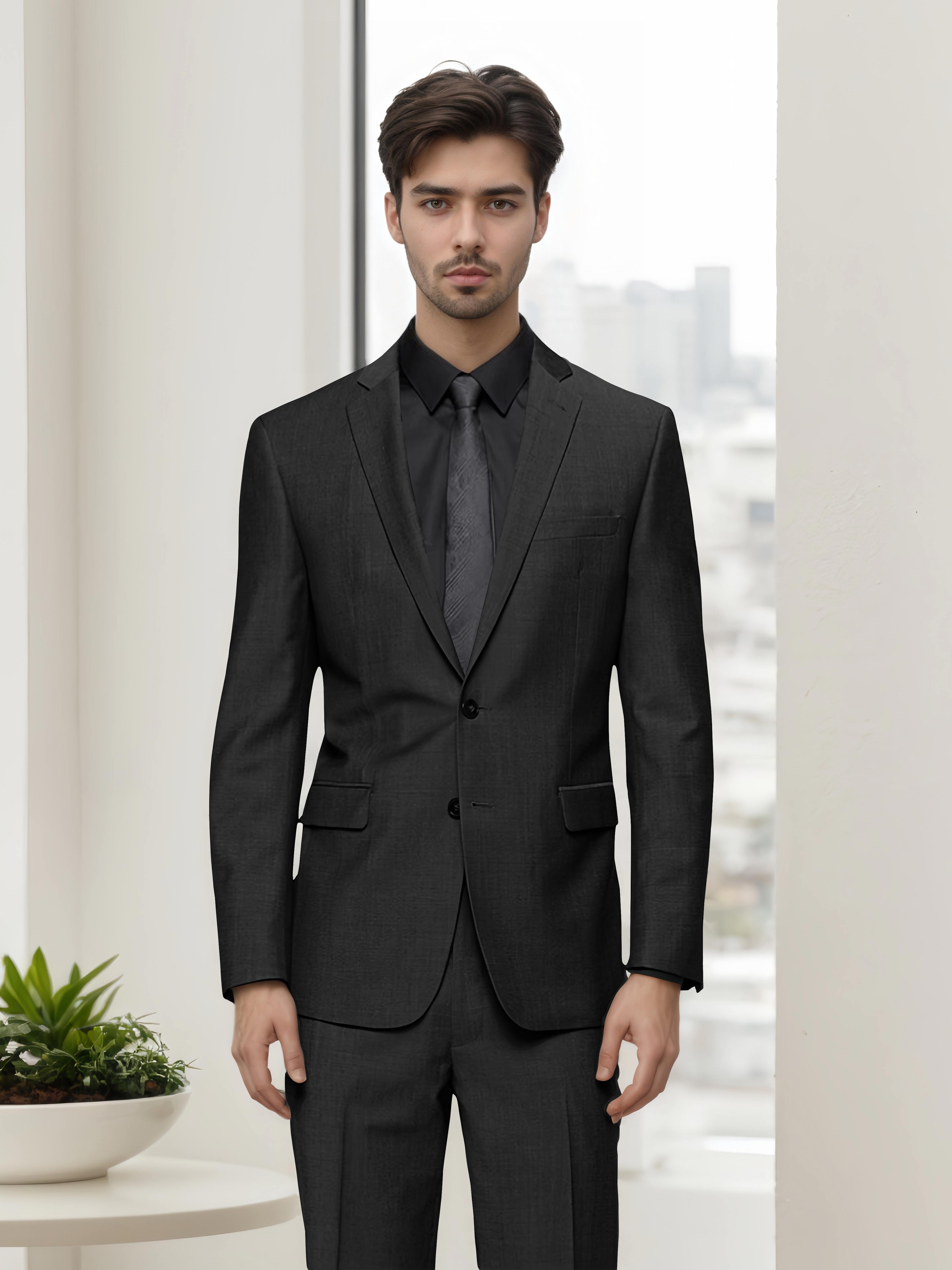 Modern Stylish Men's Slim Fit Two Button 2 Pieces Business Suits