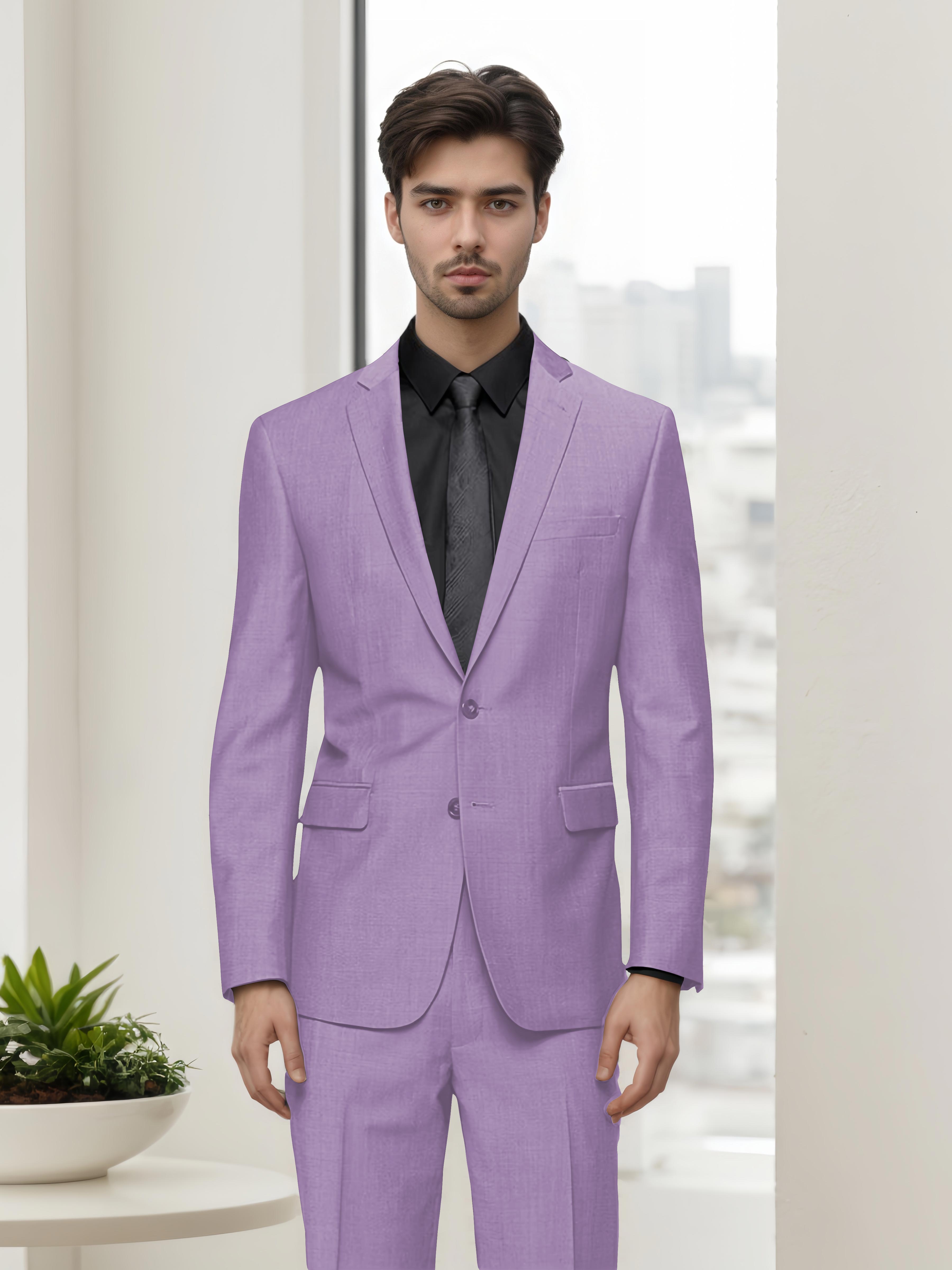 Modern Stylish Men's Slim Fit Two Button 2 Pieces Business Suits